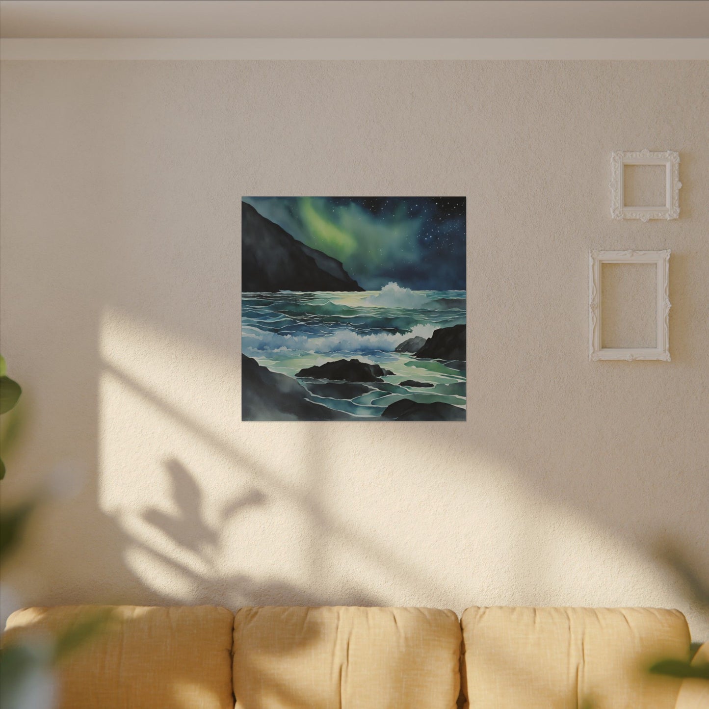 Matte Wall Canvas - Sea at Night - Neptune's Nursery Collection