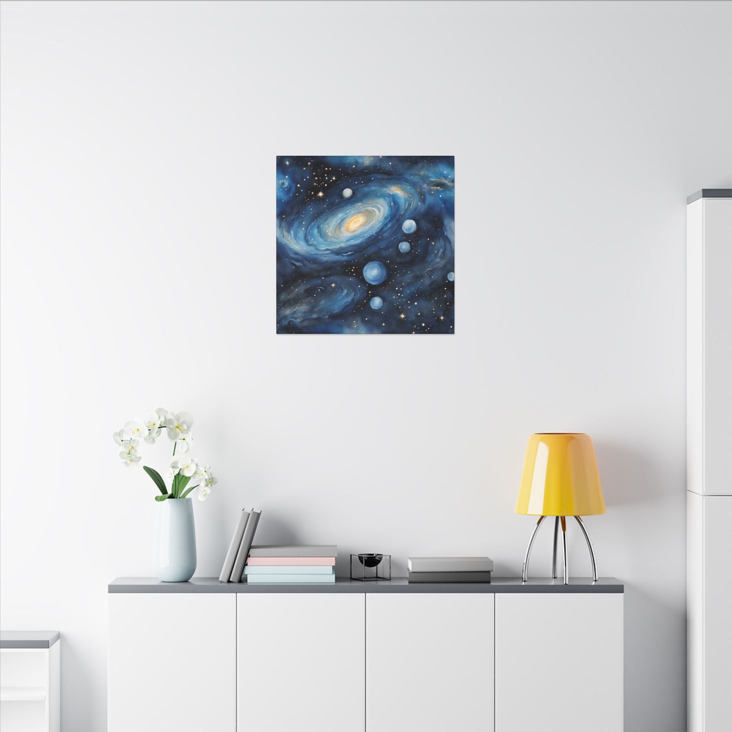 Matte Wall Canvas - Blue Galaxy - Beyond the Stars Collection