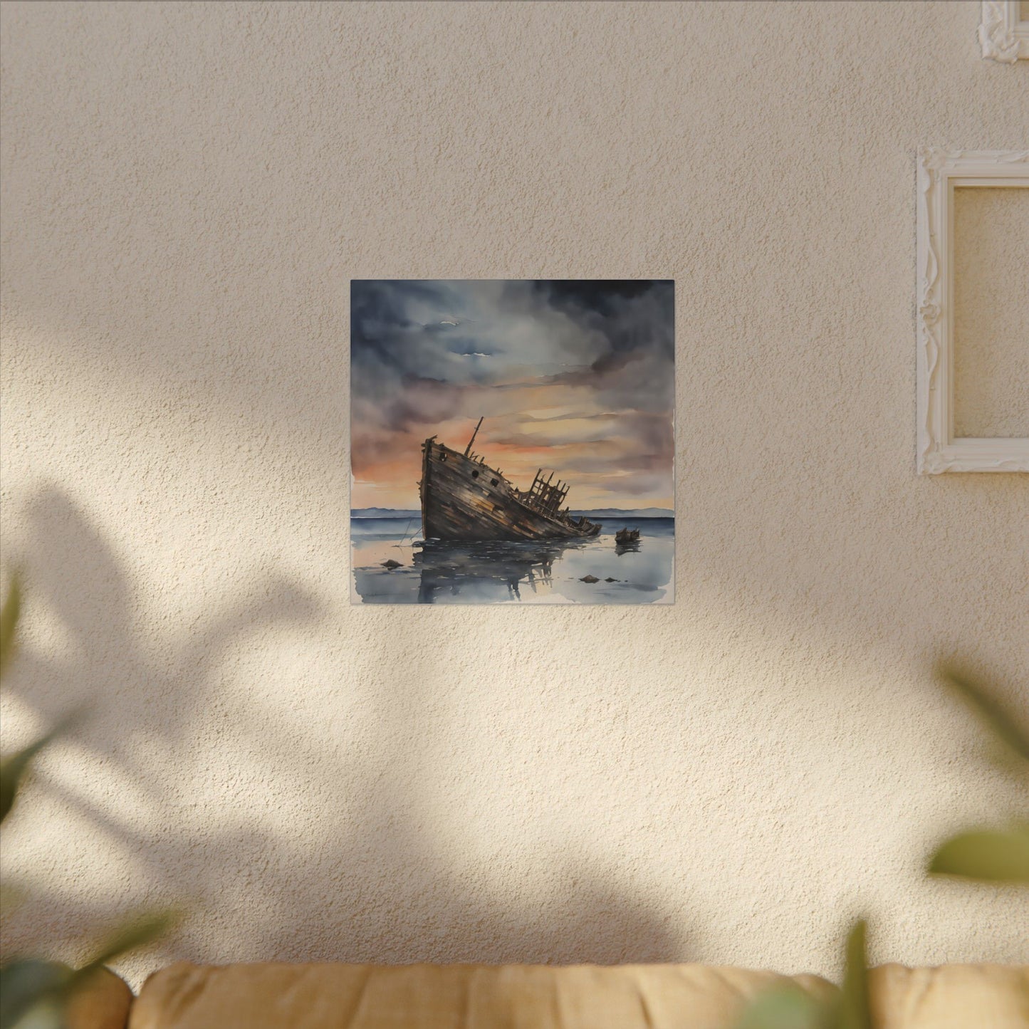 Matte Wall Canvas - Shipwreck - Neptune's Nursery Collection