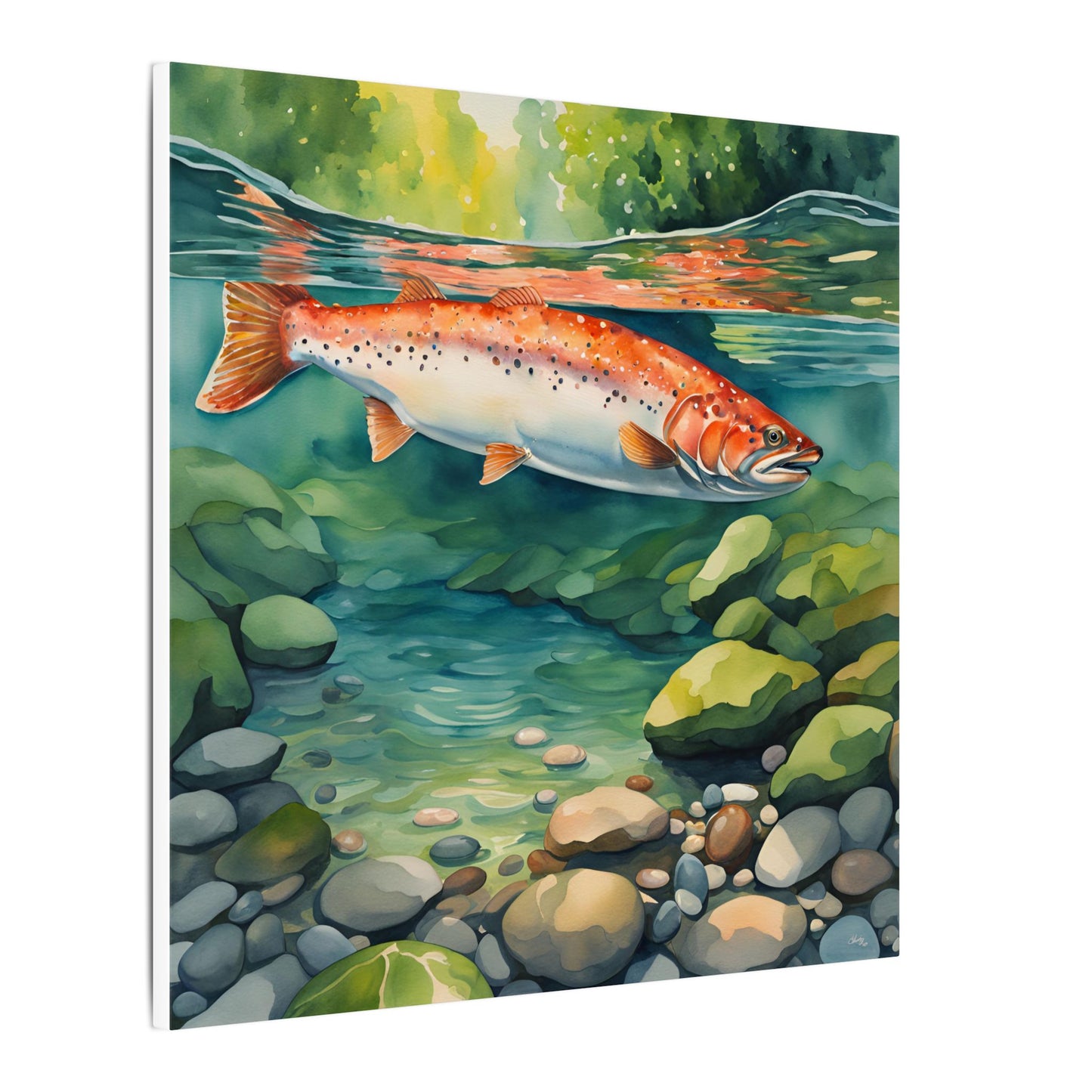 Matte Wall Canvas - Salmon - The Great Outdoors Collection
