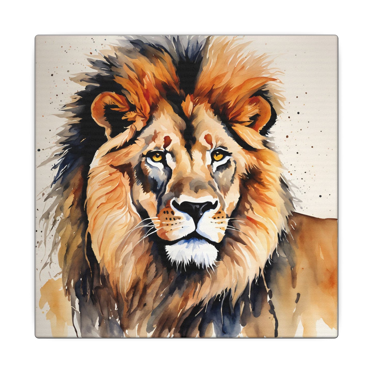 Matte Wall Canvas - Lion's Mane - African Safari Collection