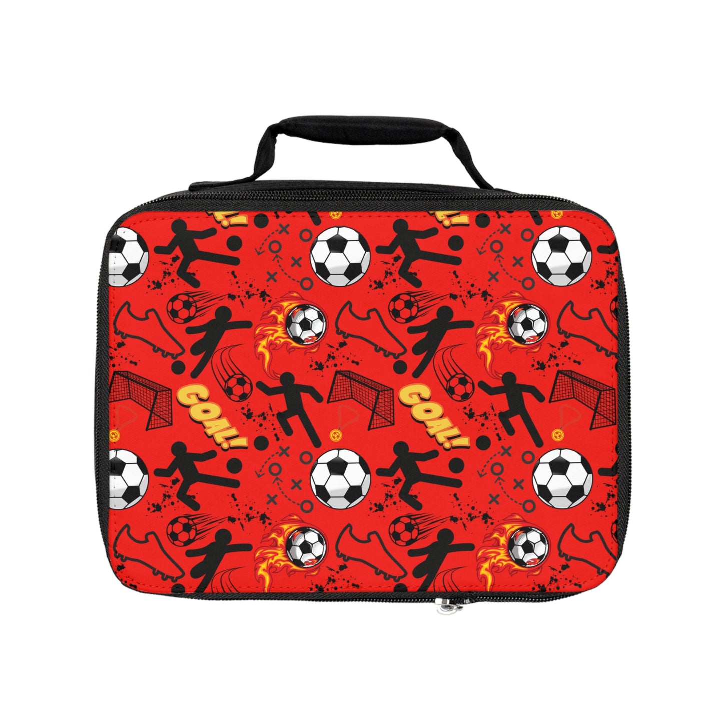 Lunch Bag - Soccer - Red Hot
