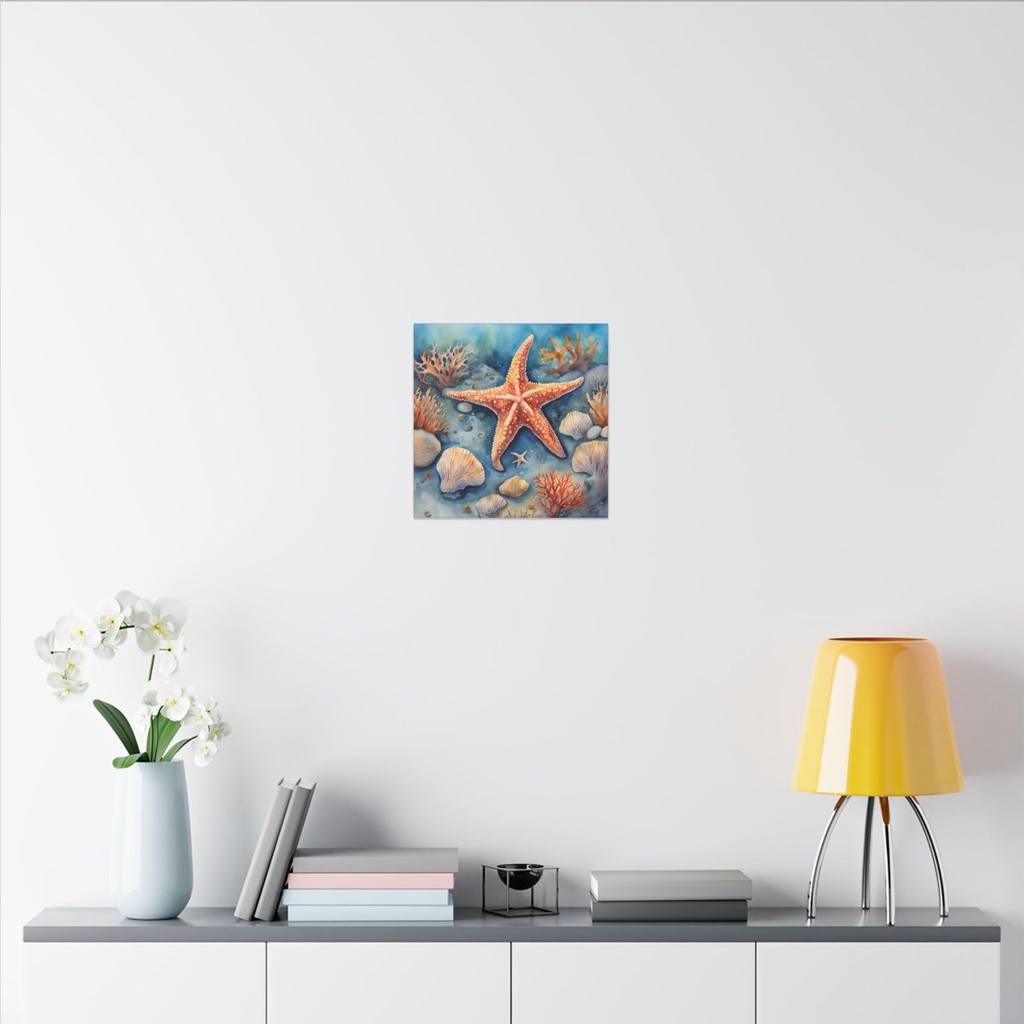 Matte Wall Canvas - Starfish - Neptune's Nursery Collection