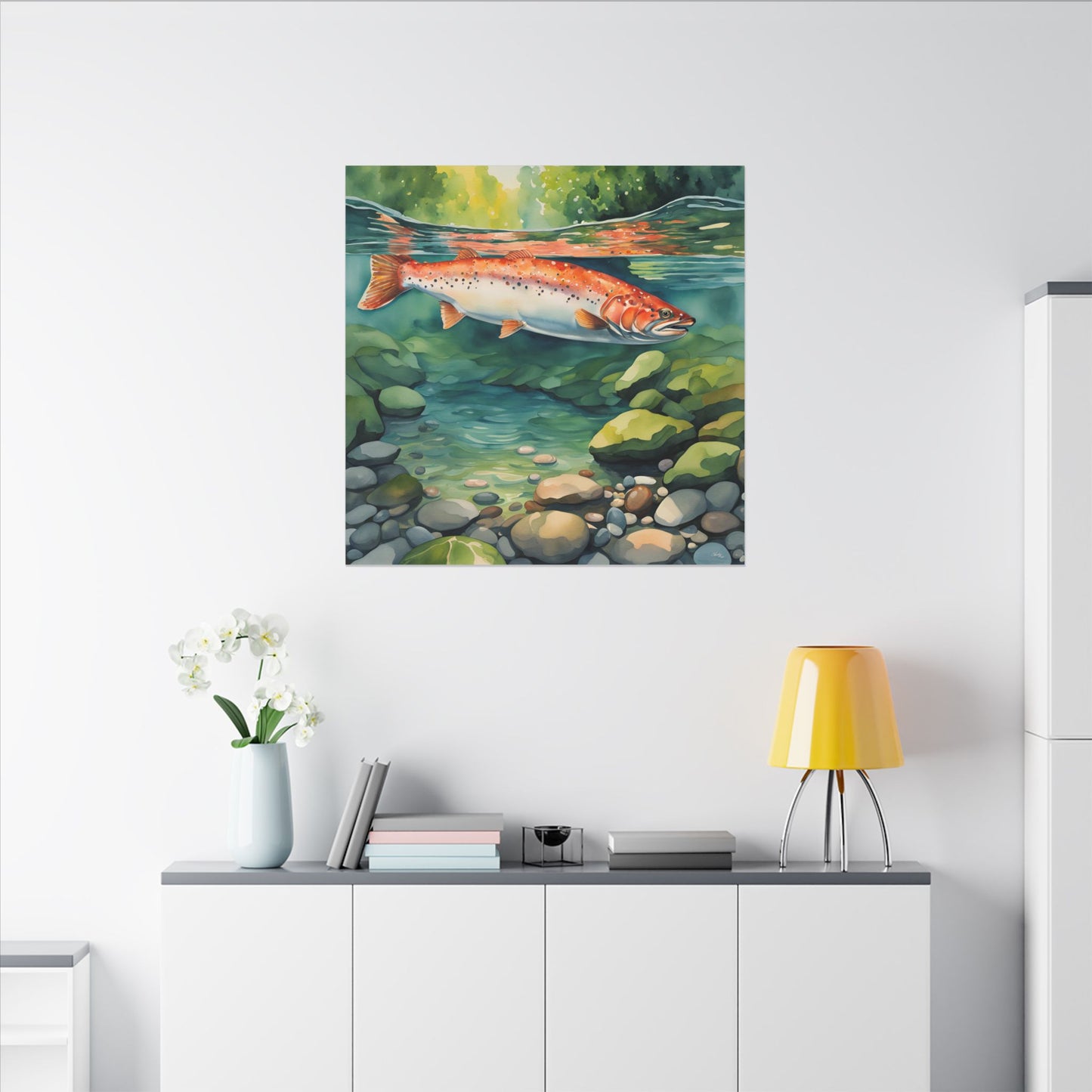 Matte Wall Canvas - Salmon - The Great Outdoors Collection