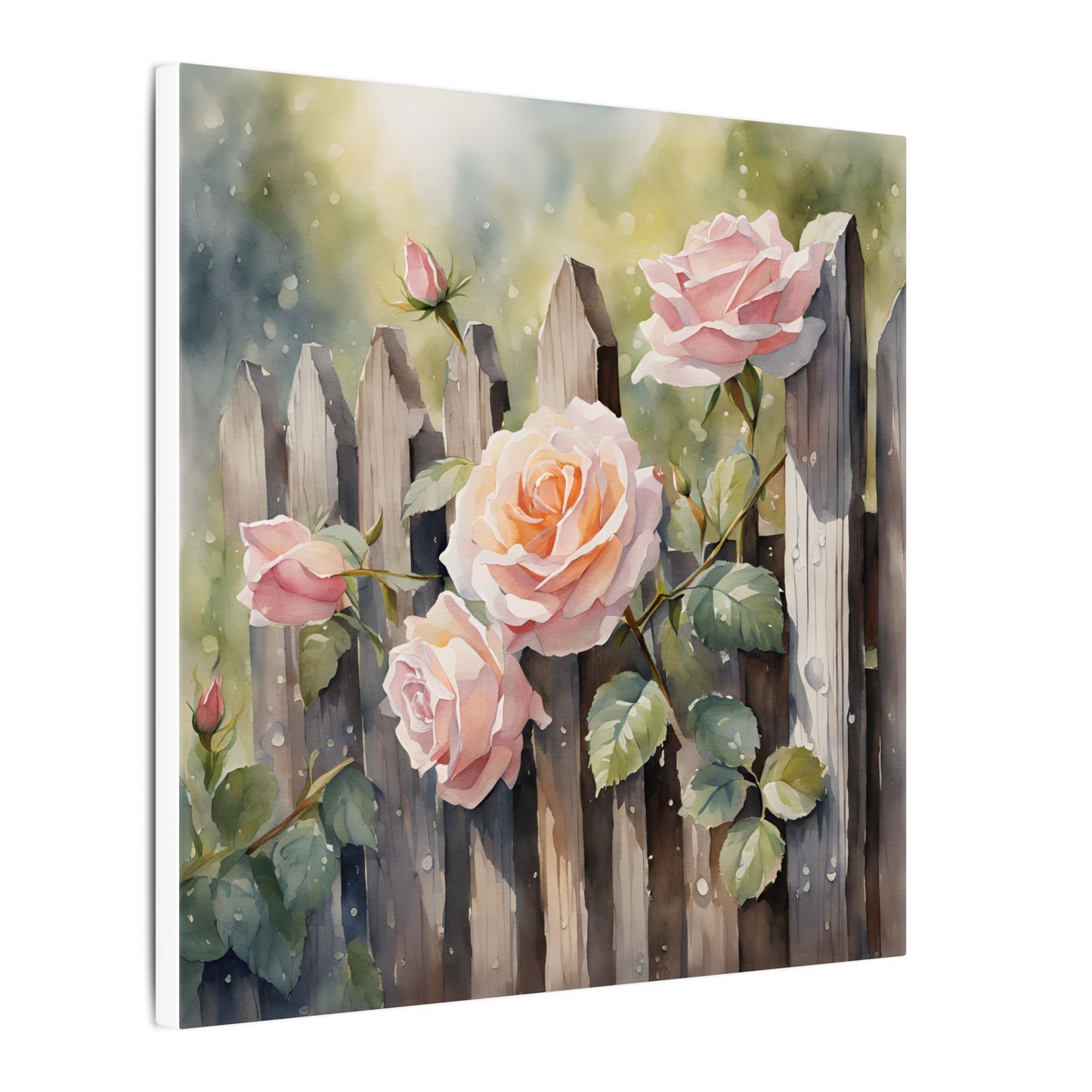Matte Wall Canvas - Rose - Bloom and Grow Collection