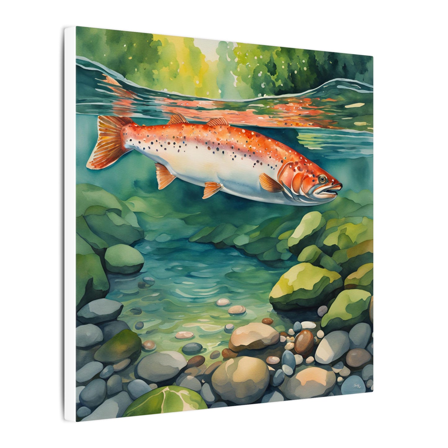 Matte Wall Canvas - Salmon - The Great Outdoors Collection