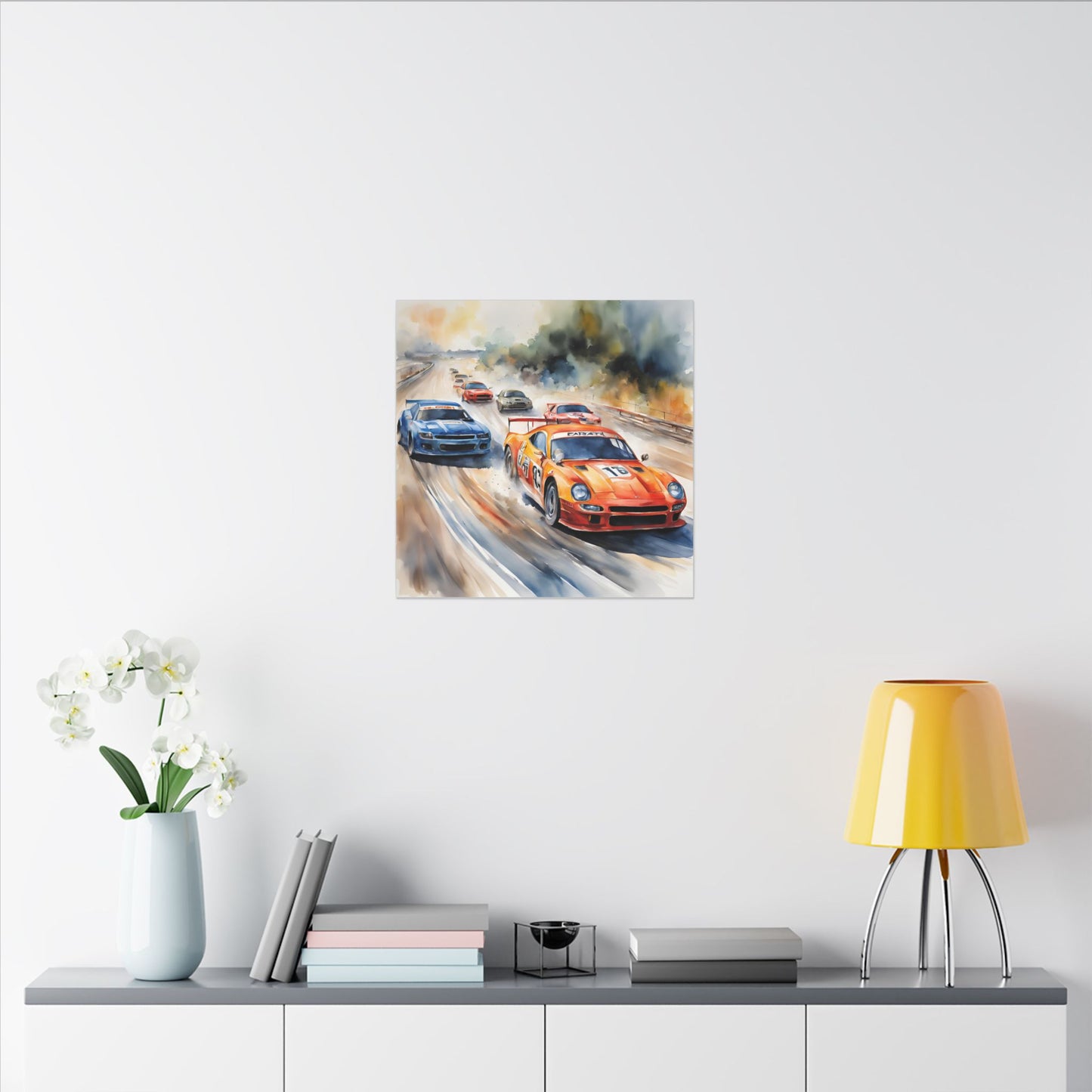 Matte Wall Canvas - Race Day - Wheels & Wings Collection