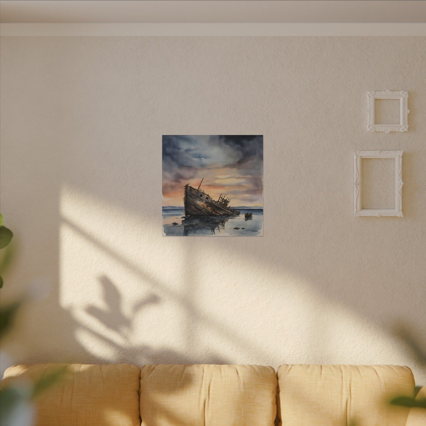 Matte Wall Canvas - Shipwreck - Neptune's Nursery Collection