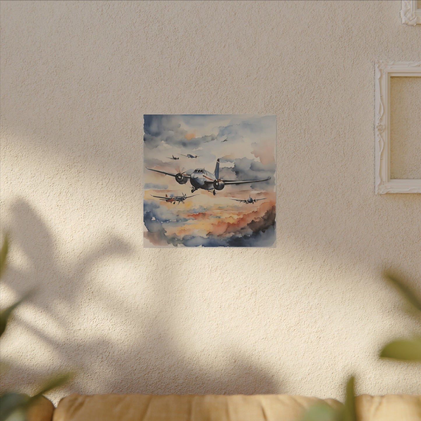 Matte Wall Canvas - Wings of Aviation - Wheels & Wings Collection