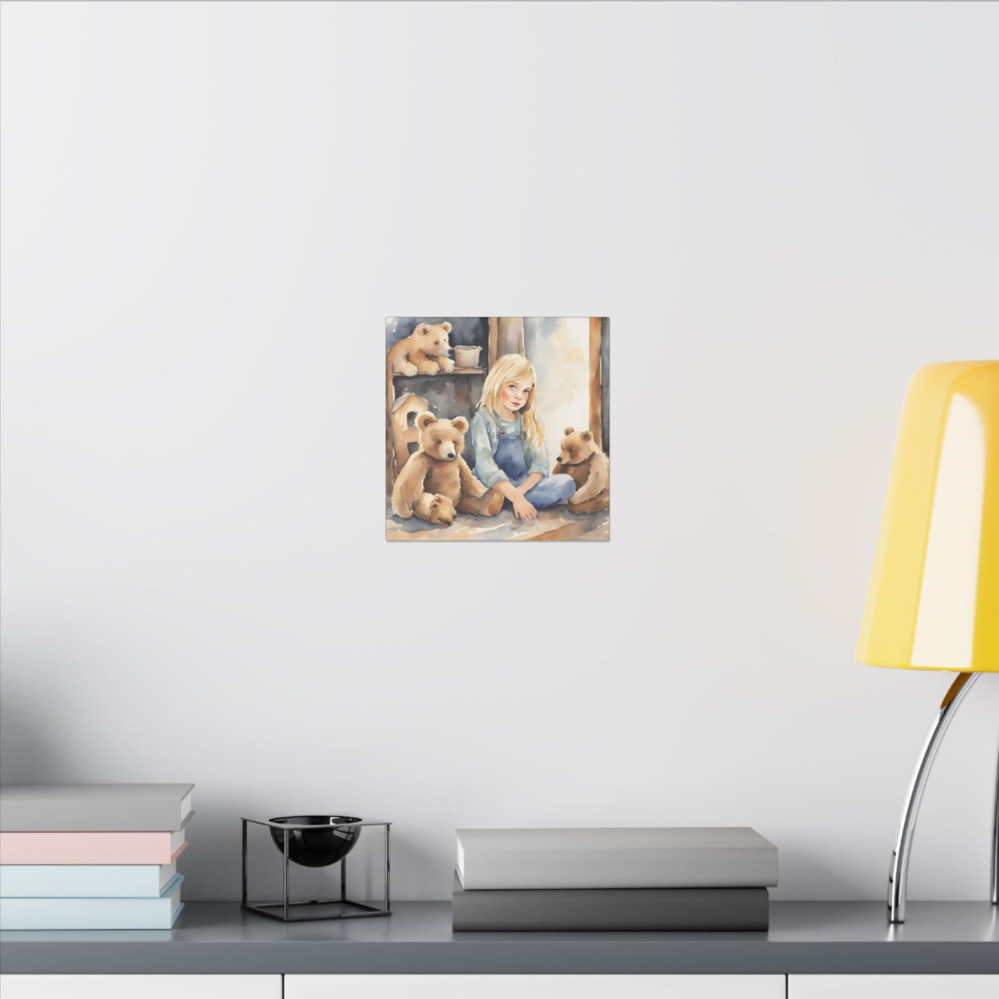 Matte Wall Canvas - Goldilocks - Nursery Rhymes Collection
