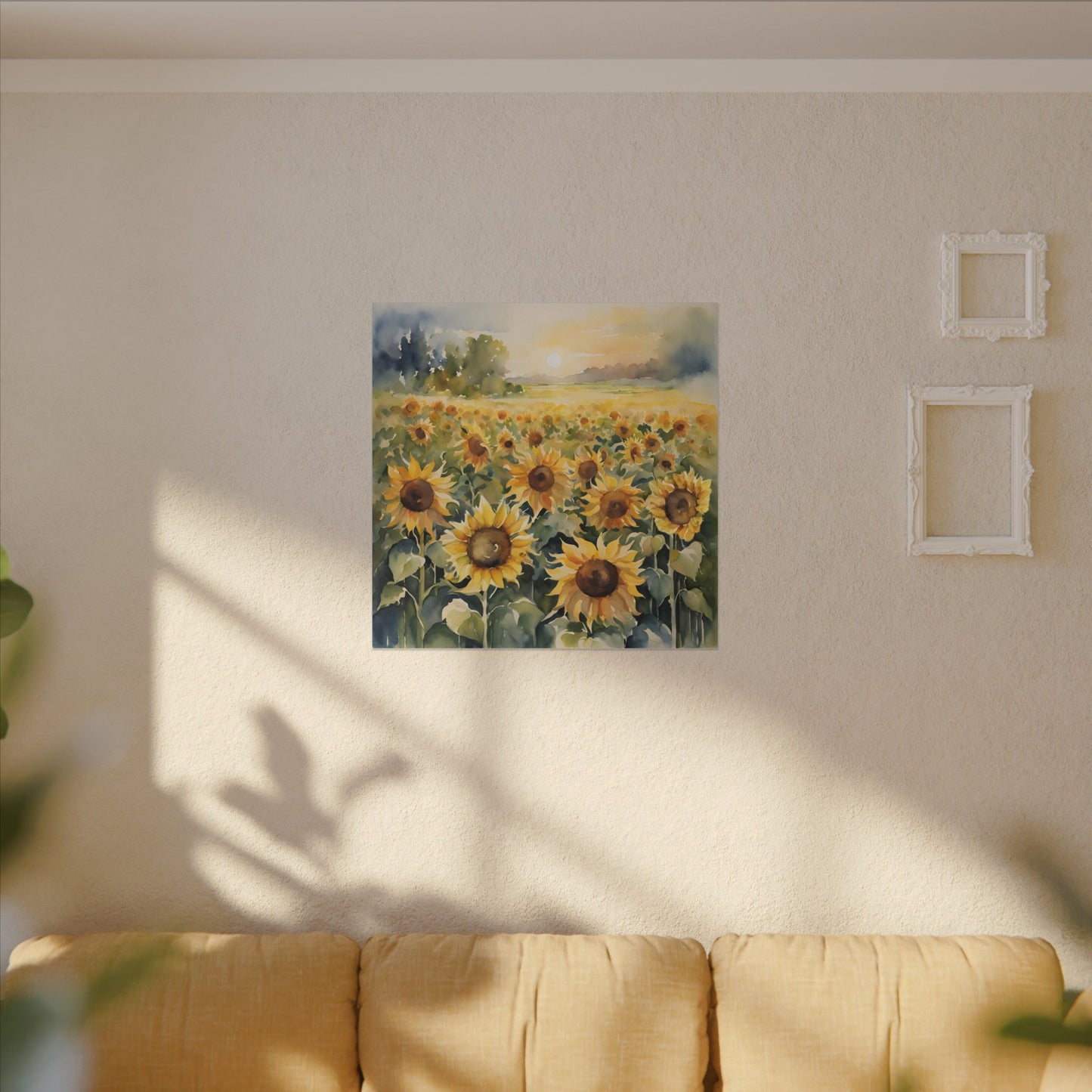 Matte Wall Canvas - Sunflower - Bloom and Grow Collection