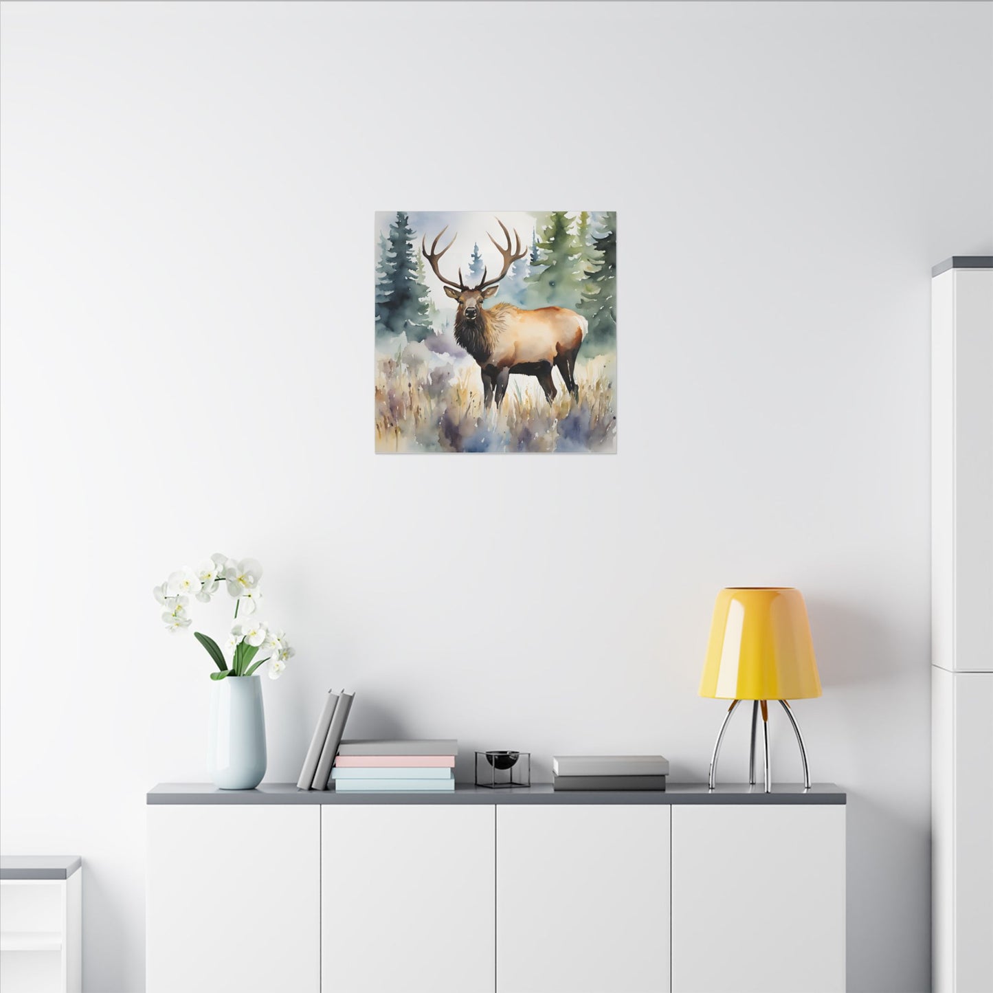Matte Wall Canvas - Elk - The Great Outdoors Collection