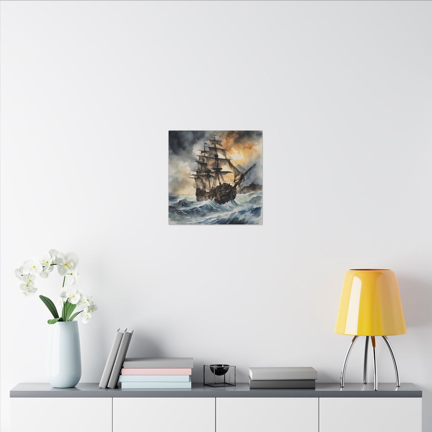 Matte Wall Canvas - Pirate Ship - Neptune's Nursery Collection