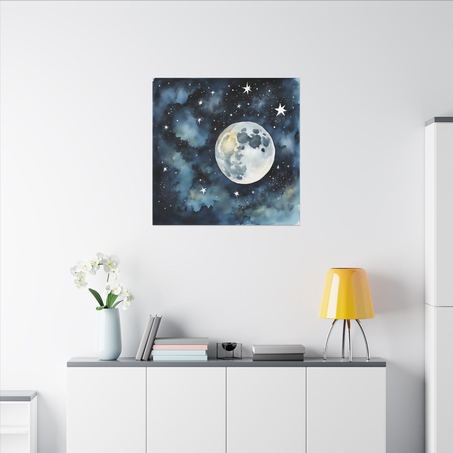 Matte Wall Canvas - Moon - Beyond the Stars Collection