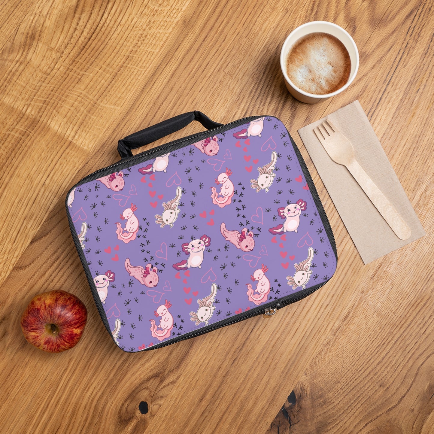 Lunch Bag - Axolotl - Lavender