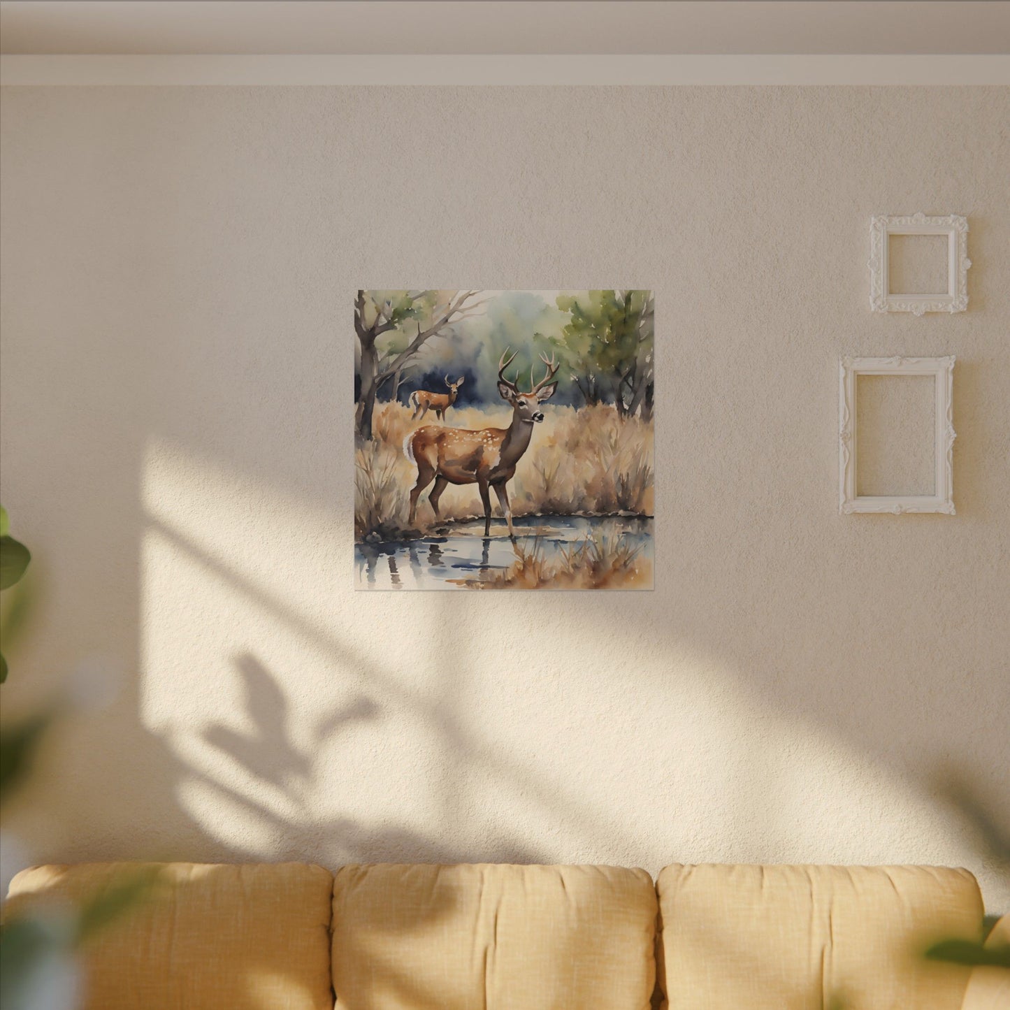Matte Wall Canvas - Deer - The Great Outdoors Collection