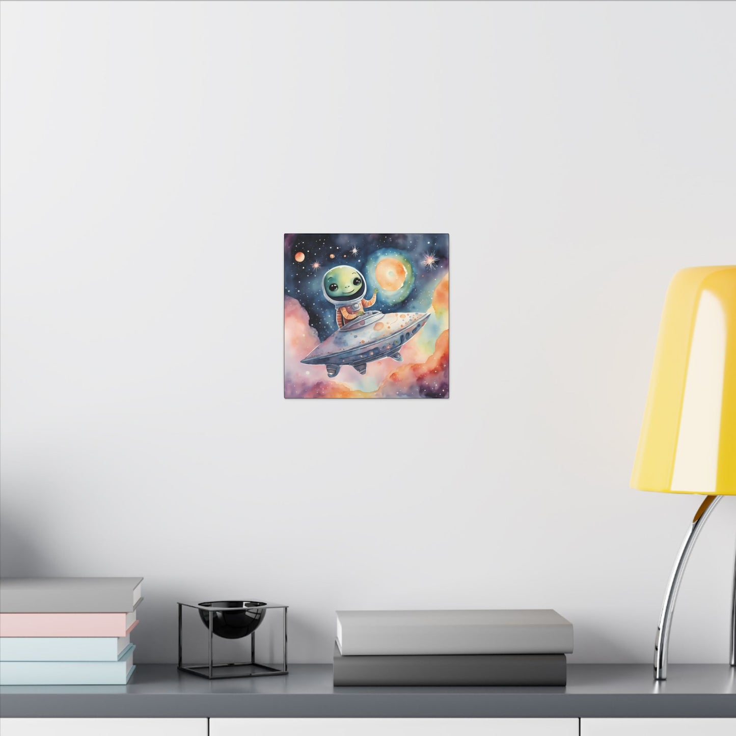 Matte Wall Canvas - Friendly Alien - Beyond the Stars Collection