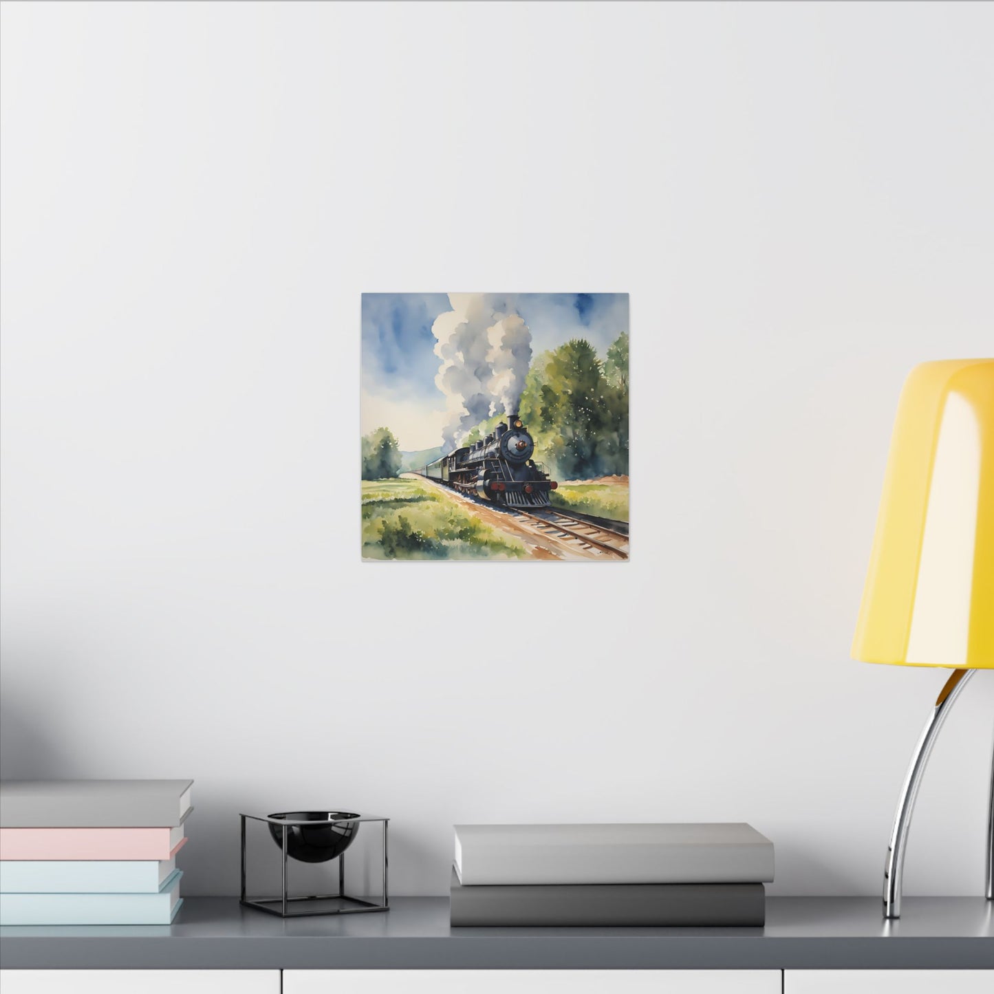 Matte Wall Canvas - Train has left the Station - Wheels & Wings Collection