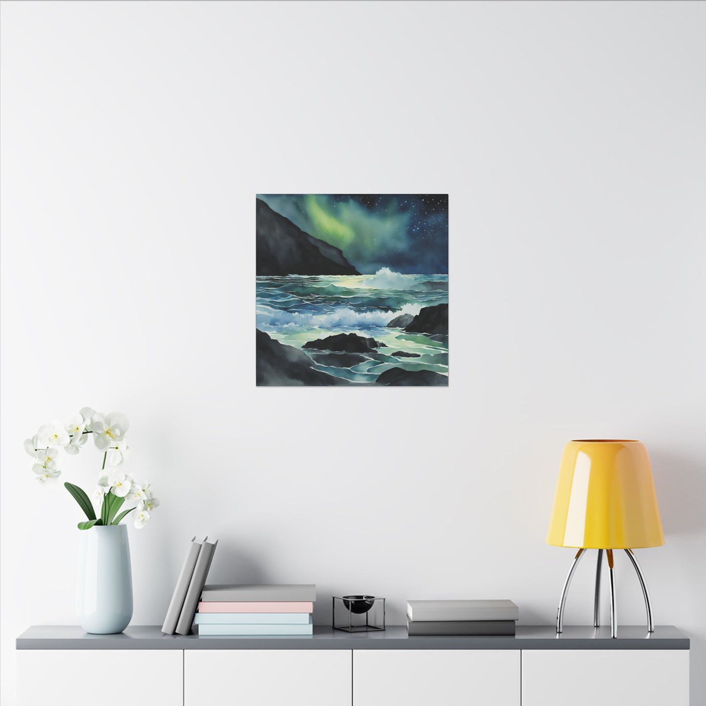 Matte Wall Canvas - Sea at Night - Neptune's Nursery Collection