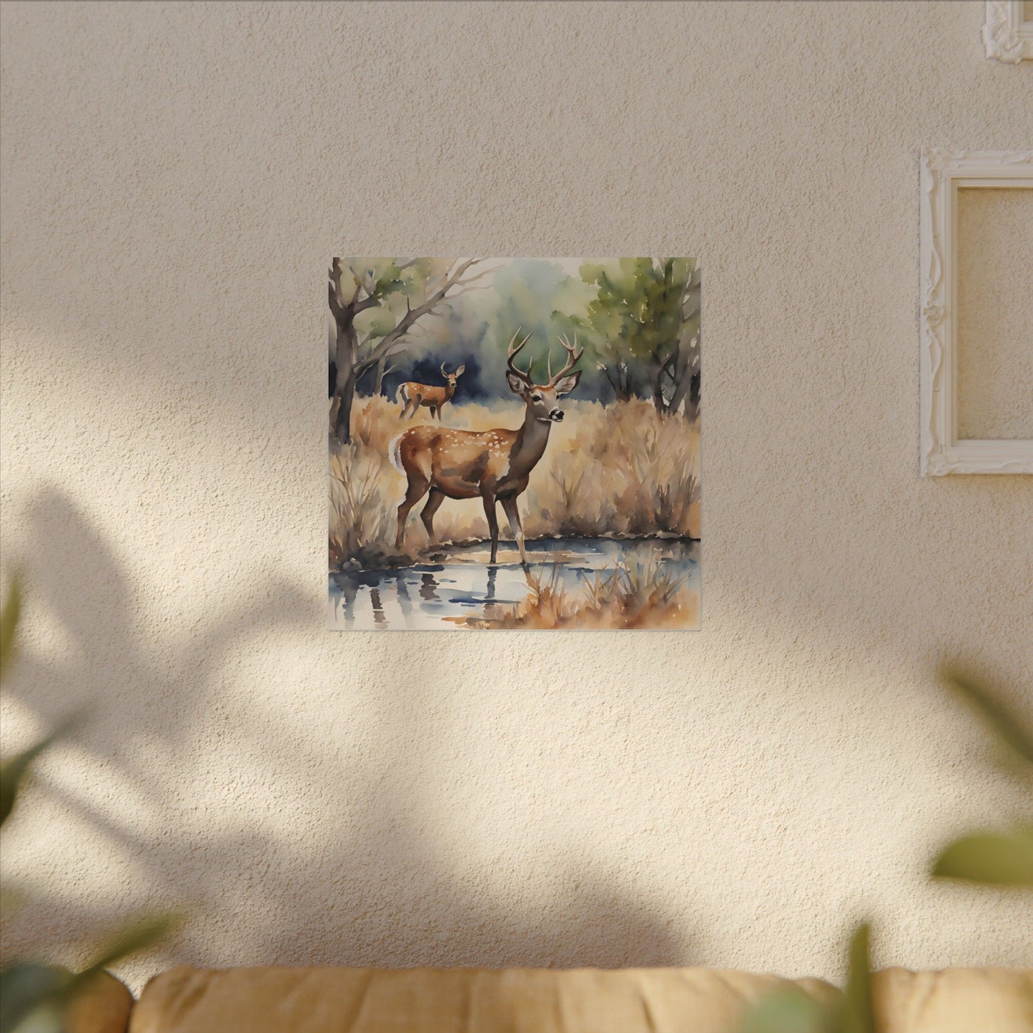 Matte Wall Canvas - Deer - The Great Outdoors Collection