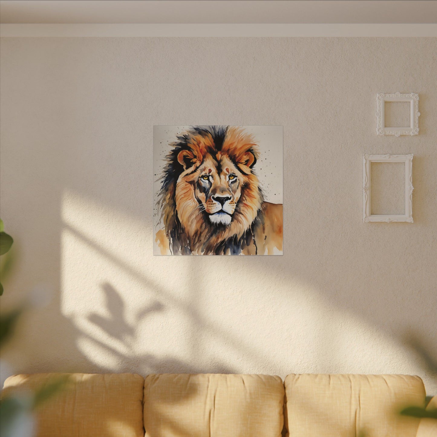 Matte Wall Canvas - Lion's Mane - African Safari Collection