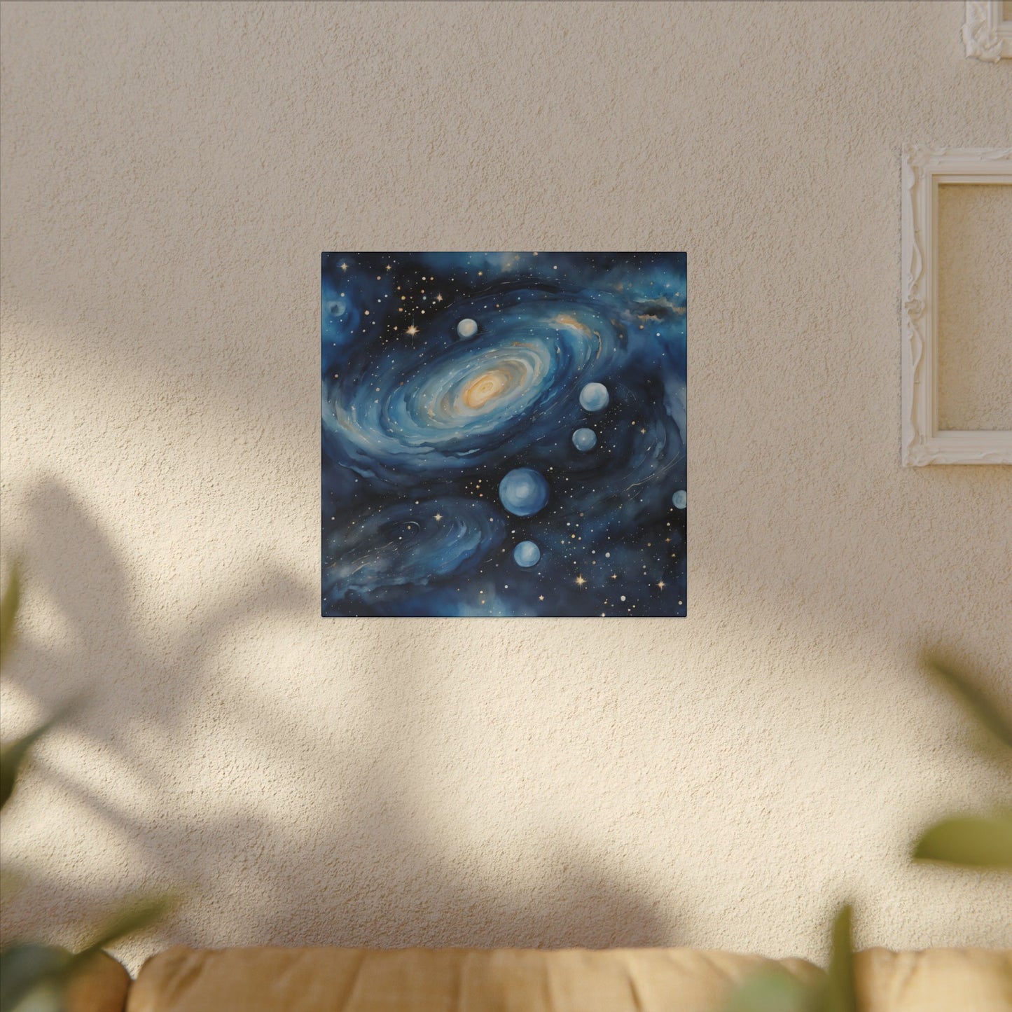 Matte Wall Canvas - Blue Galaxy - Beyond the Stars Collection