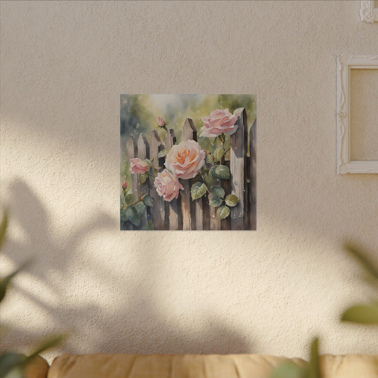 Matte Wall Canvas - Rose - Bloom and Grow Collection
