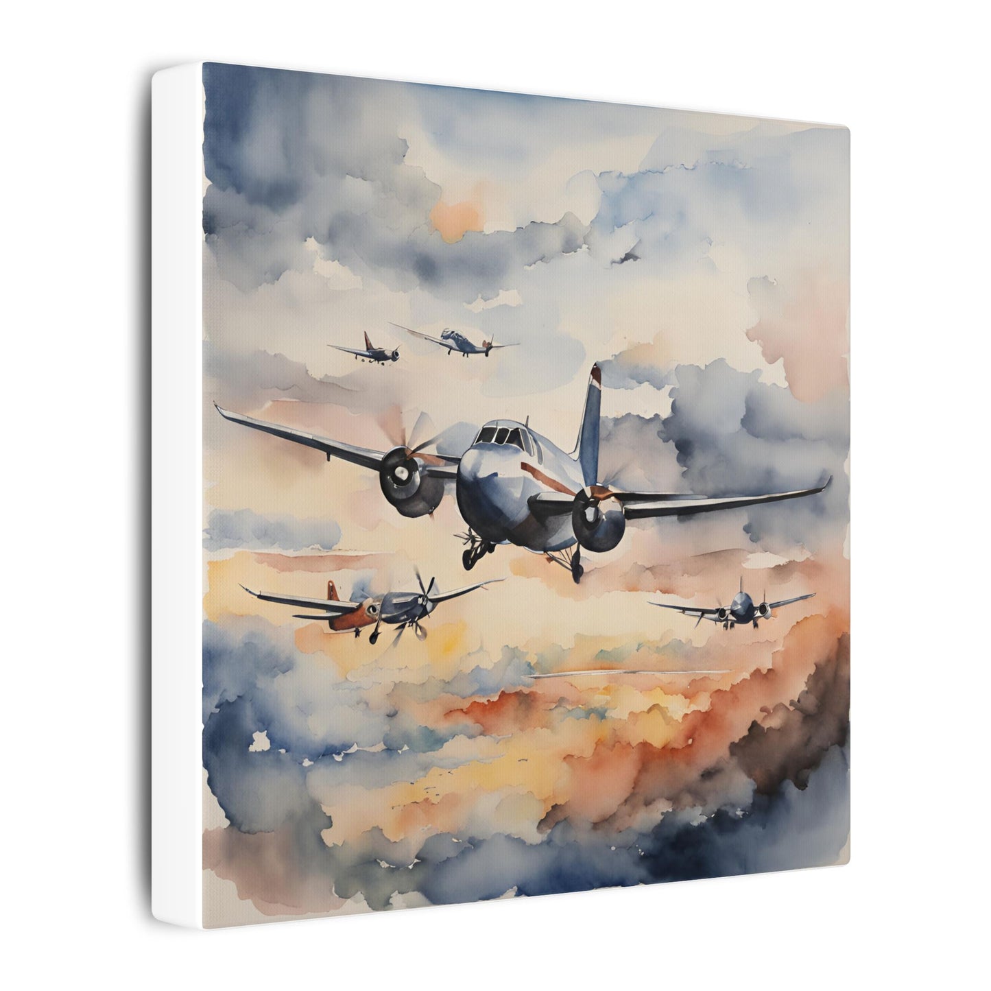 Matte Wall Canvas - Wings of Aviation - Wheels & Wings Collection