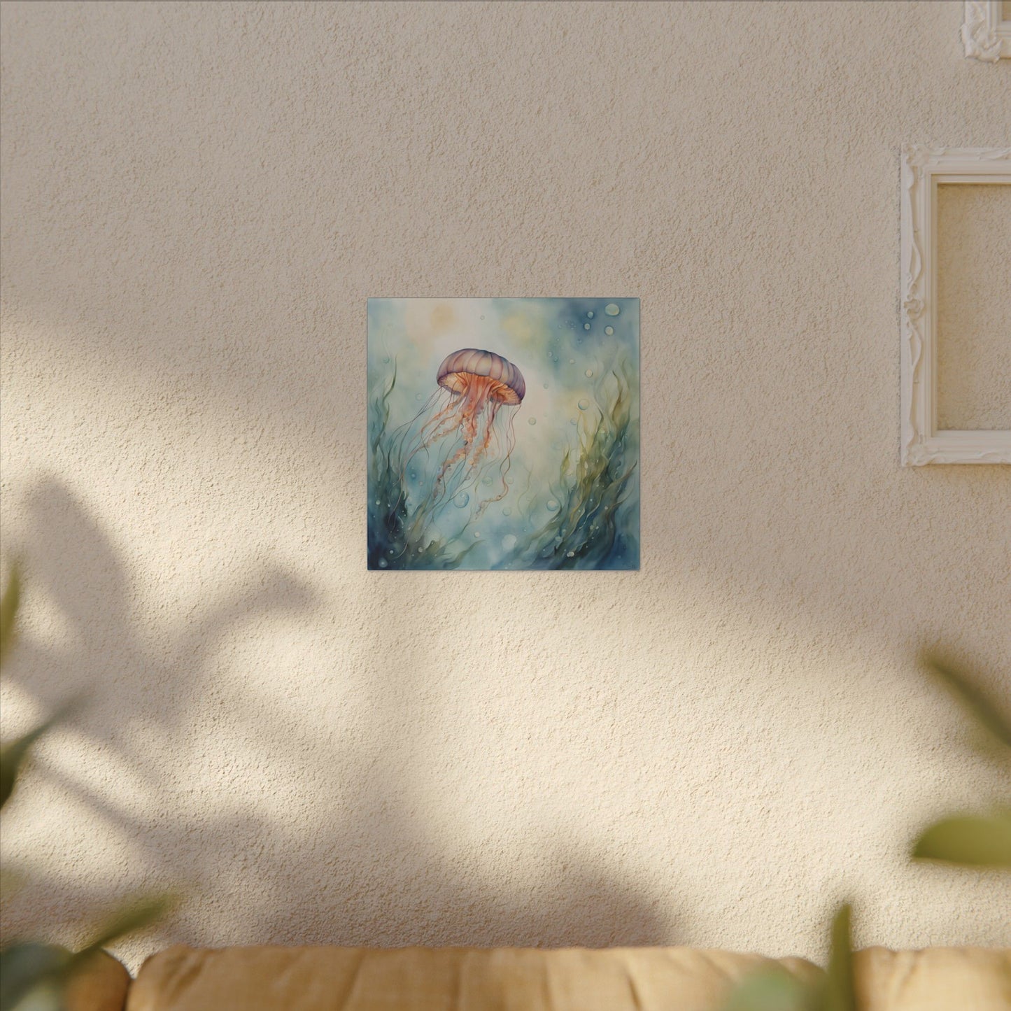 Matte Wall Canvas - Jellyfish - Neptune's Nursery Collection