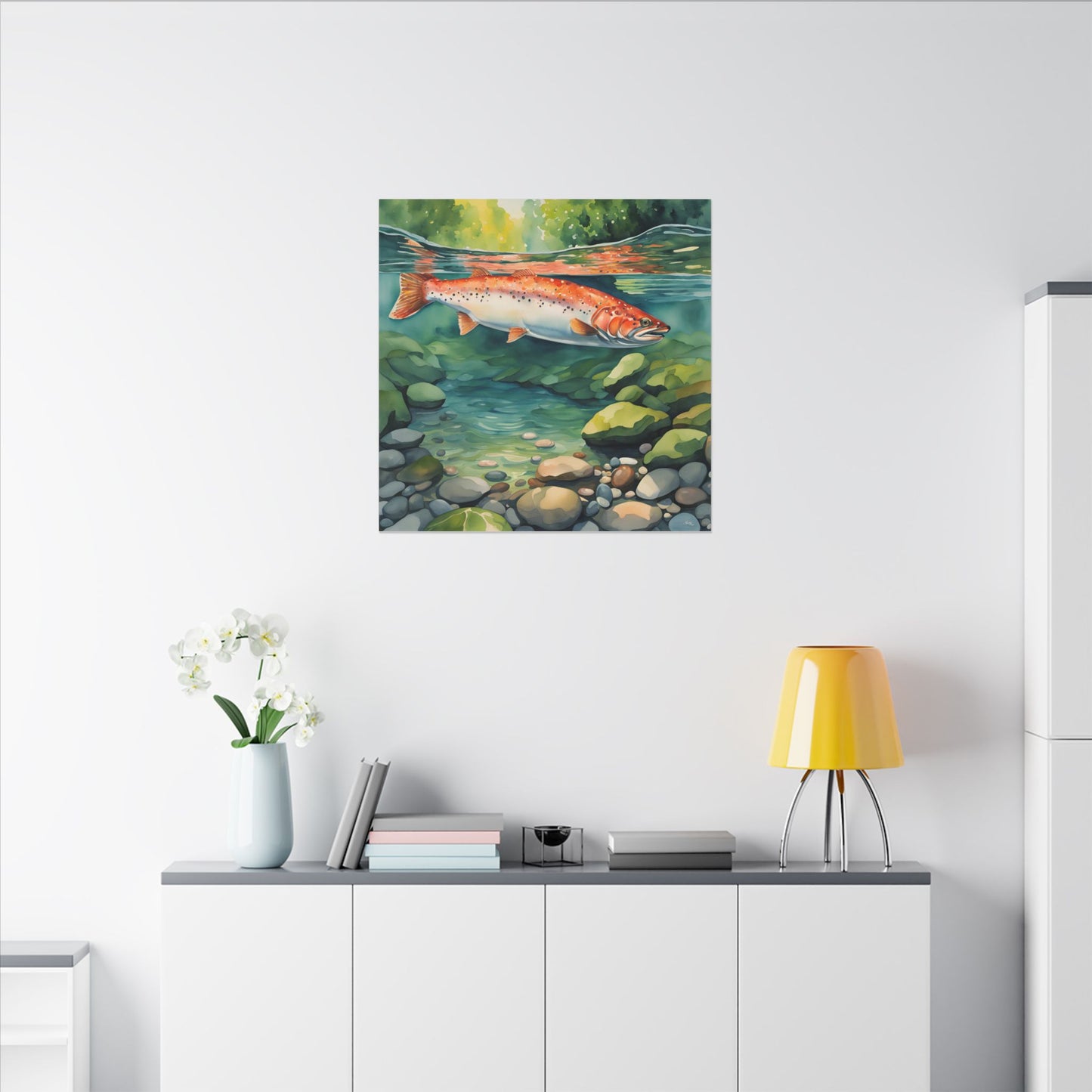 Matte Wall Canvas - Salmon - The Great Outdoors Collection