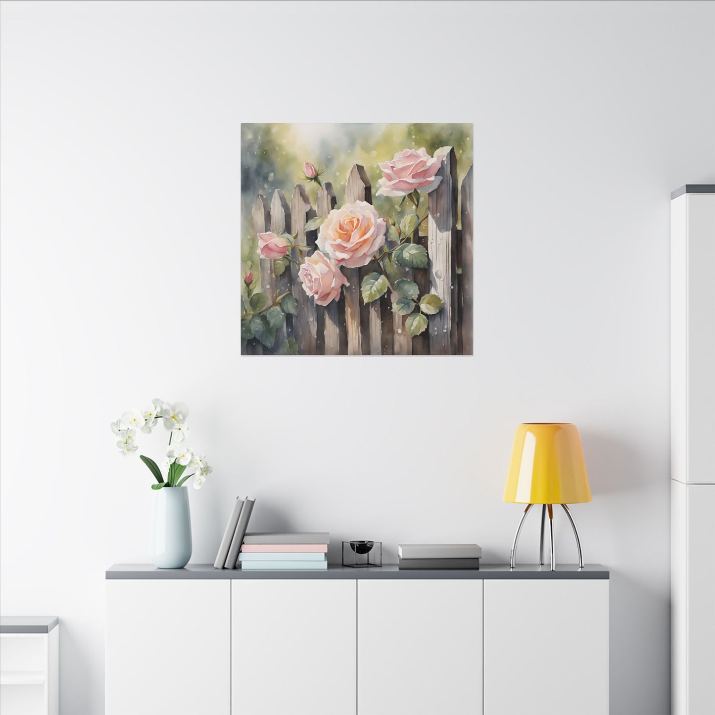 Matte Wall Canvas - Rose - Bloom and Grow Collection