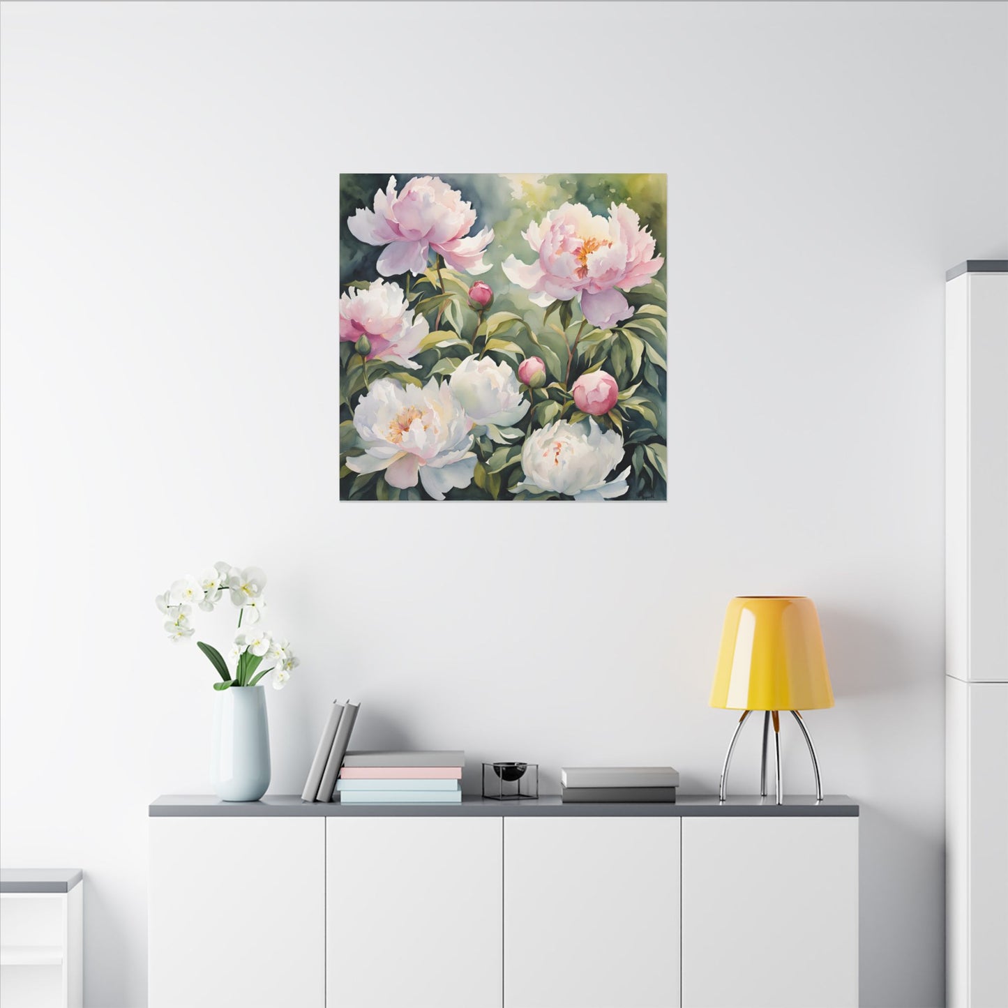 Matte Wall Canvas - Peony - Bloom and Grow Collection