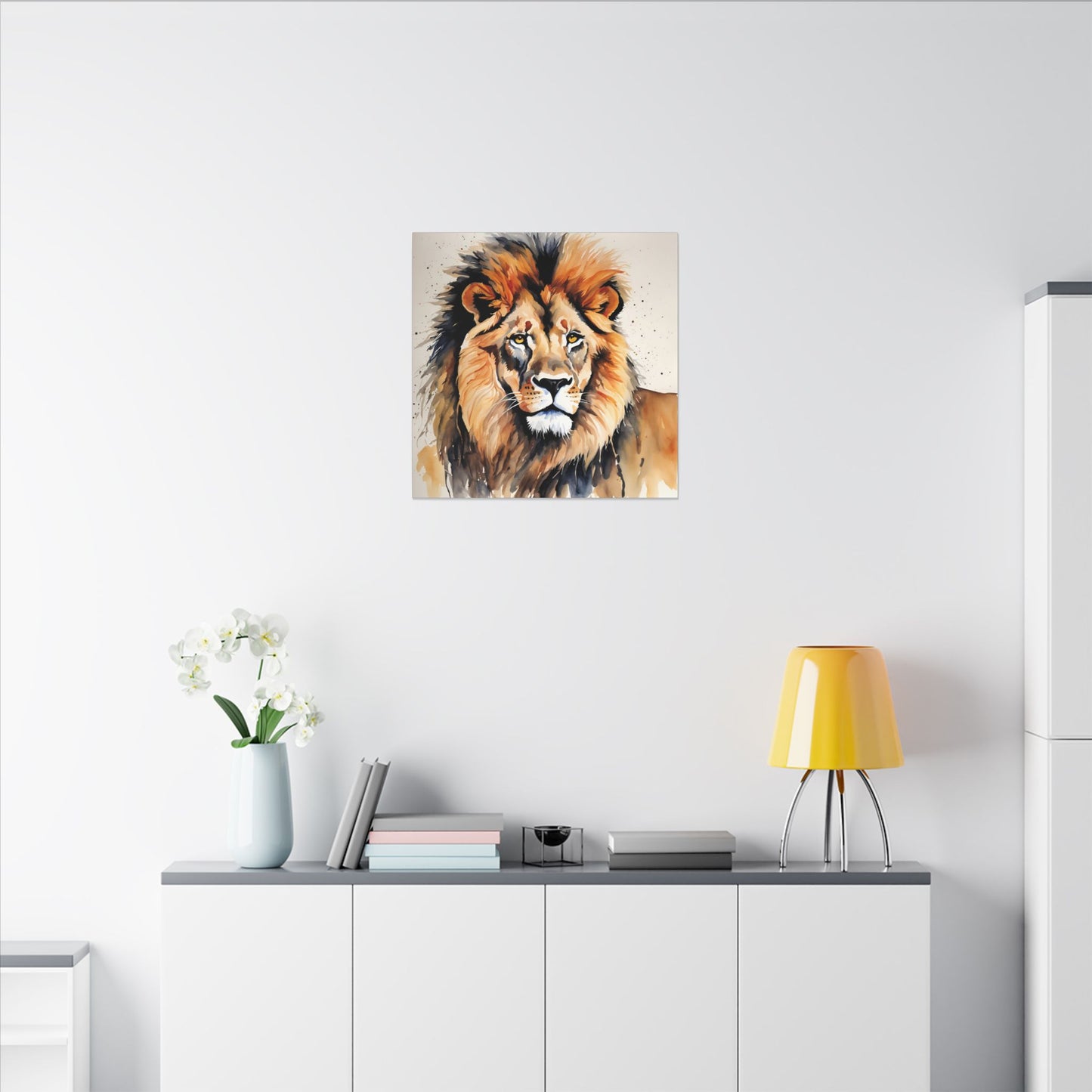Matte Wall Canvas - Lion's Mane - African Safari Collection