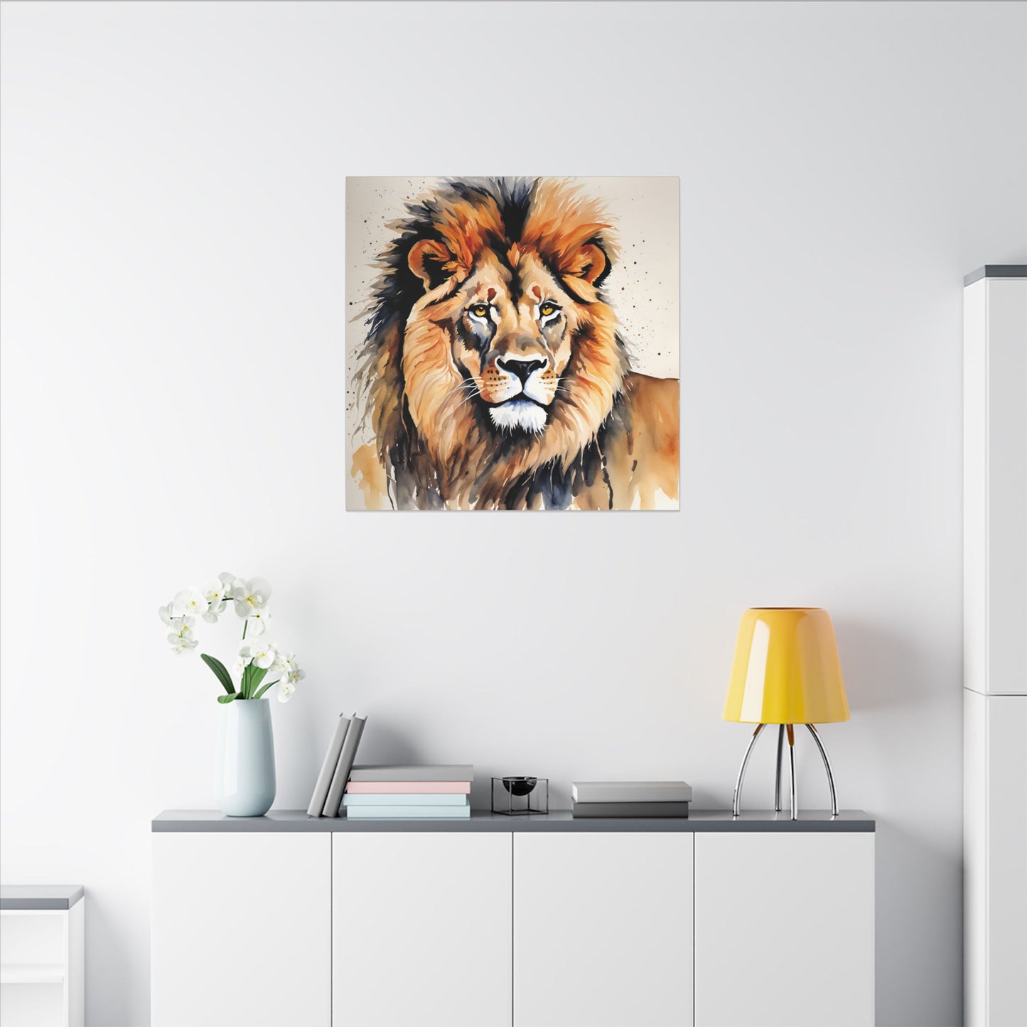 Matte Wall Canvas - Lion's Mane - African Safari Collection