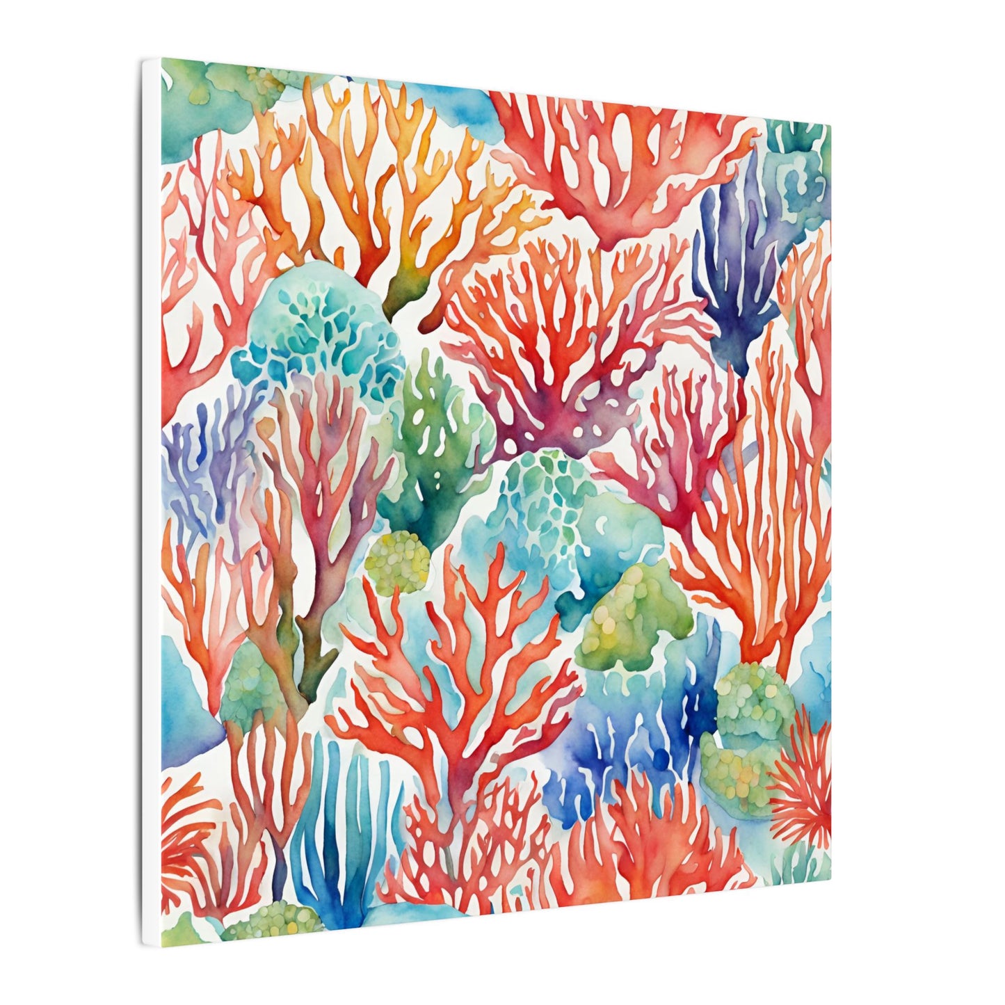 Matte Wall Canvas - Coral - Neptune's Nursery Collection