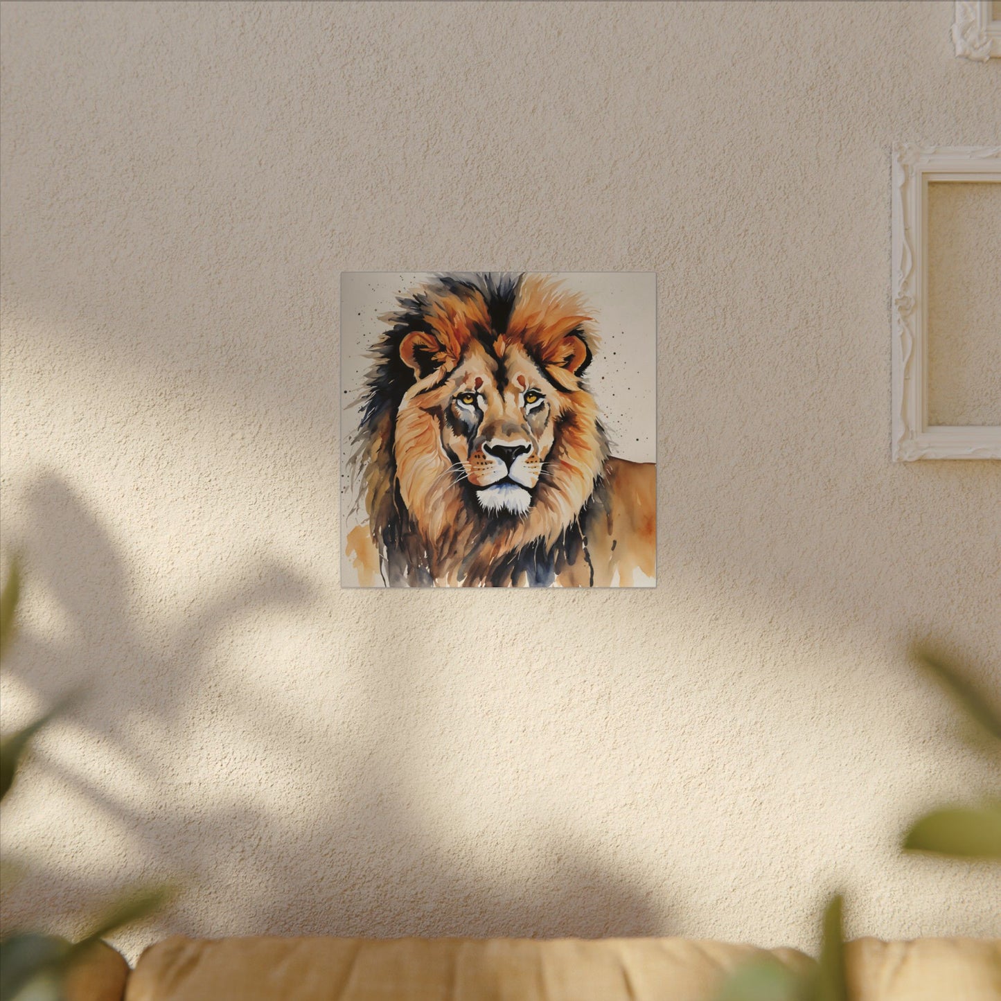 Matte Wall Canvas - Lion's Mane - African Safari Collection