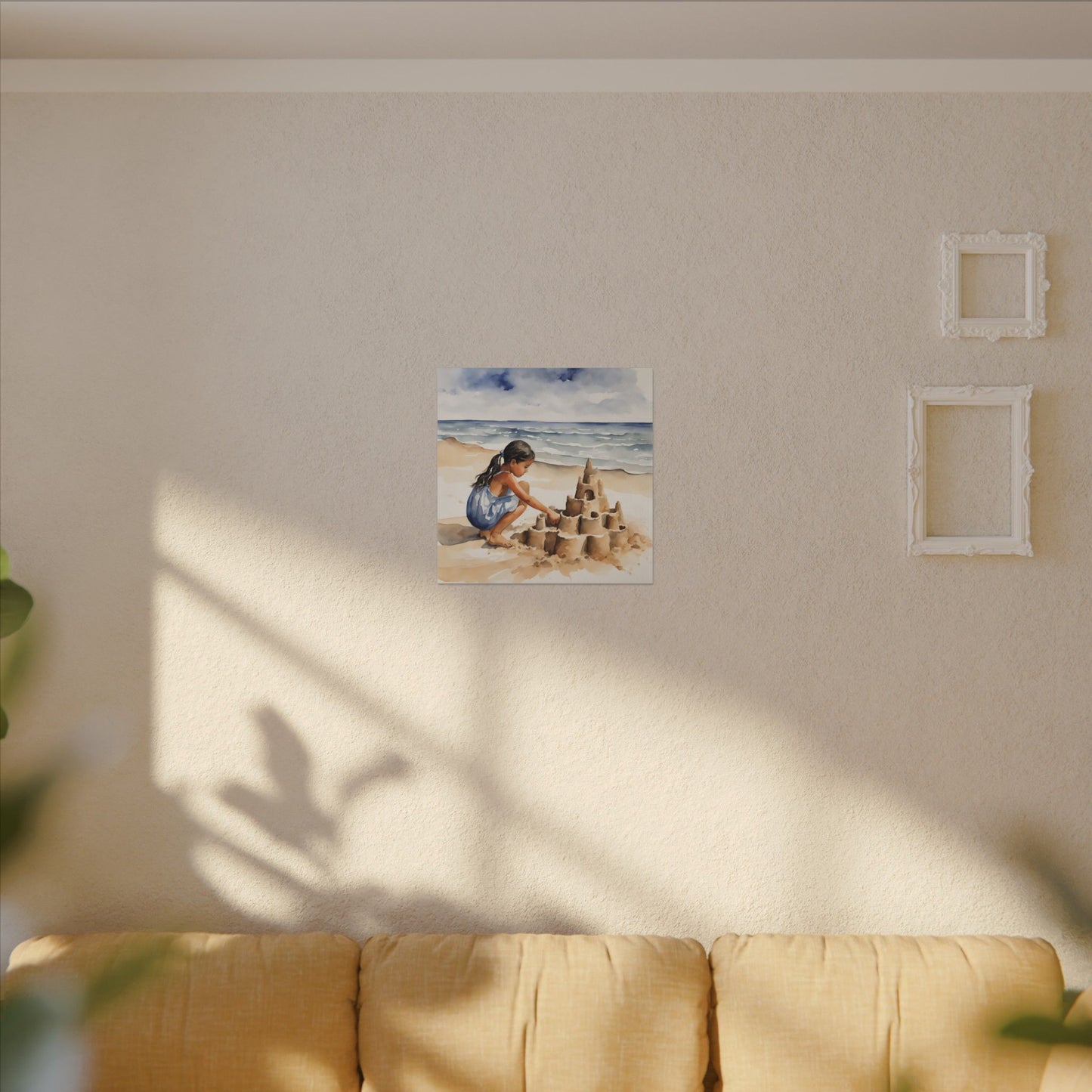 Matte Wall Canvas - Sand Castle - Neptune's Nursery Collection
