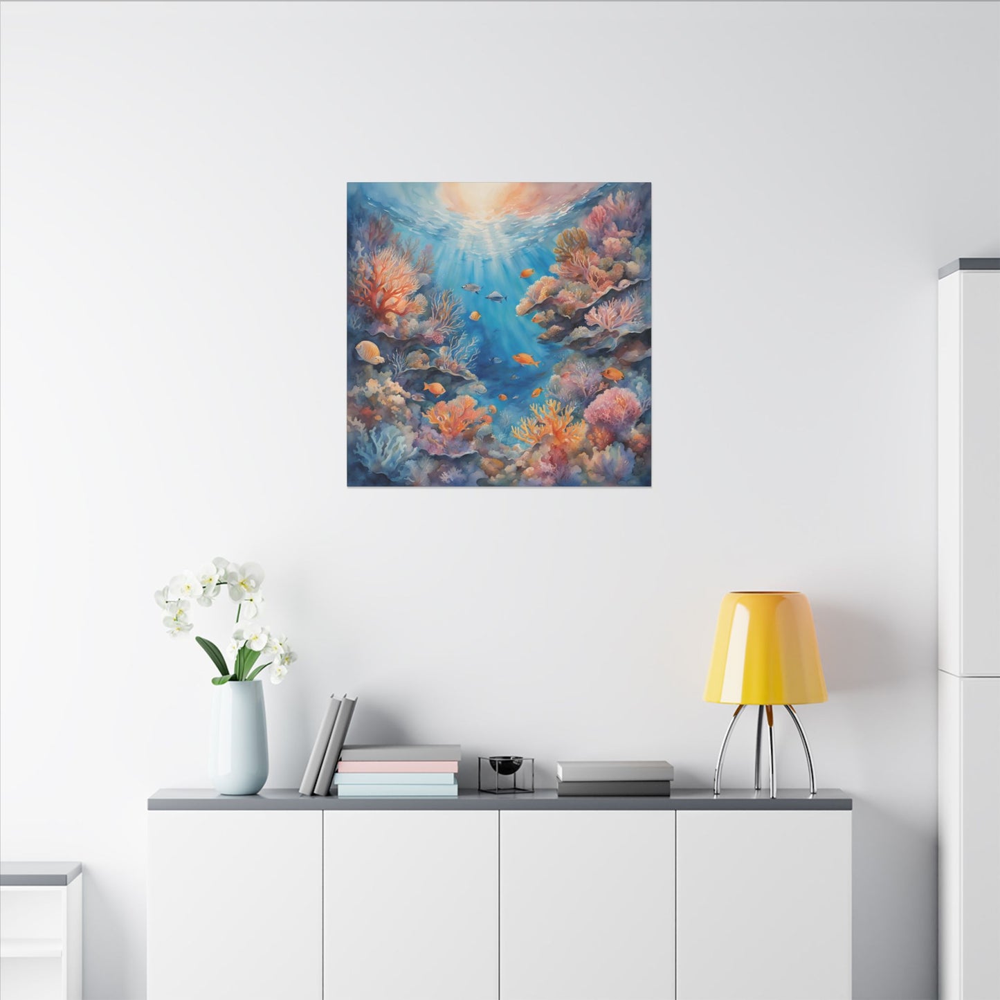 Matte Wall Canvas - Reef Life - Neptune's Nursery Collection
