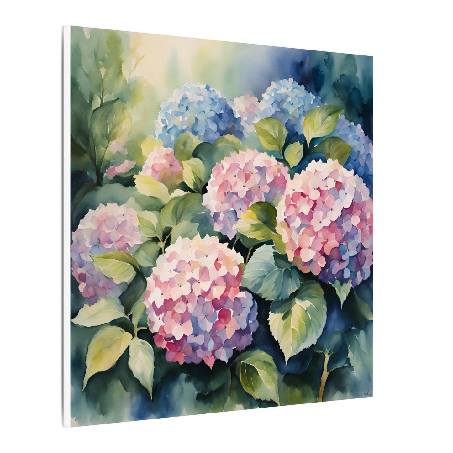 Matte Wall Canvas - Hydrangea - Bloom and Grow Collection