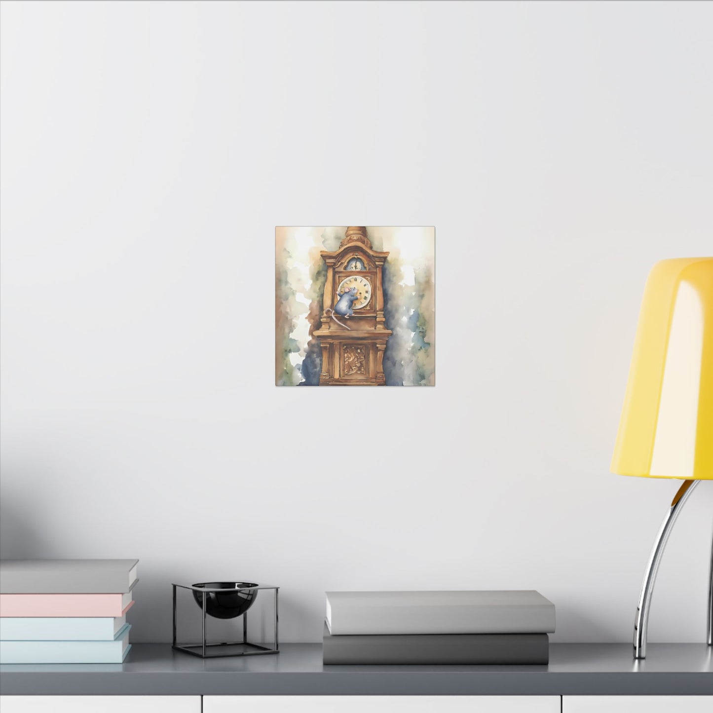Matte Wall Canvas - Hickory Dickery Dock - Nursery Rhymes Collection