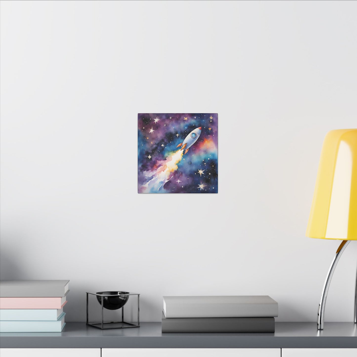 Matte Wall Canvas - Rocket Ship - Beyond the Stars Collection