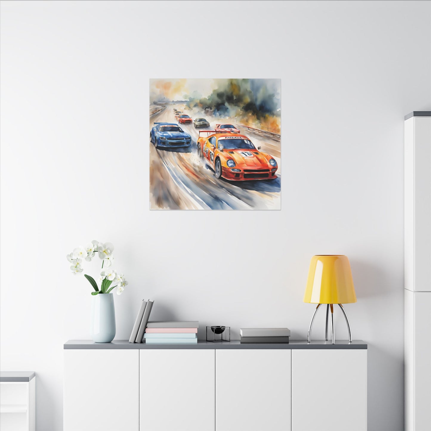 Matte Wall Canvas - Race Day - Wheels & Wings Collection