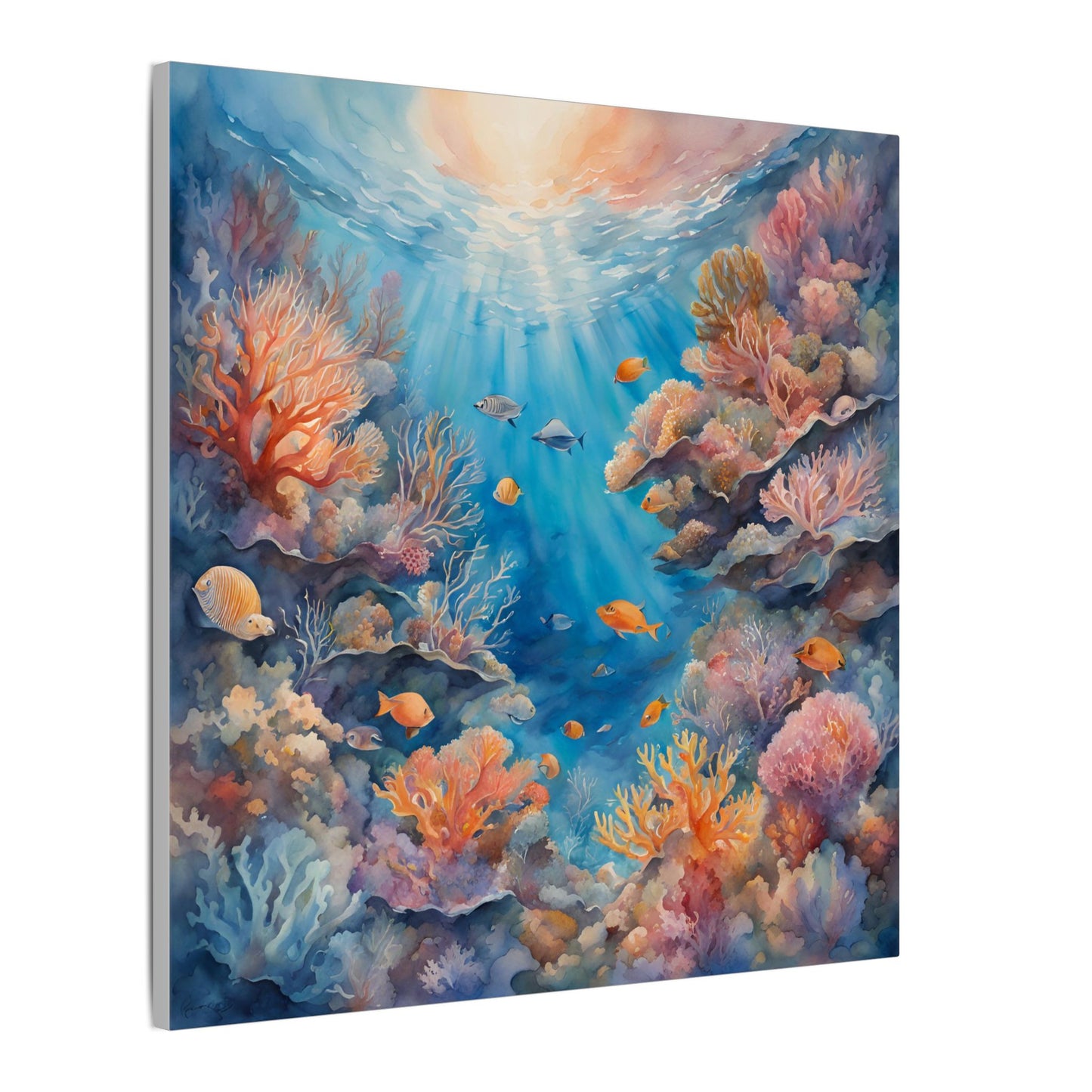 Matte Wall Canvas - Reef Life - Neptune's Nursery Collection