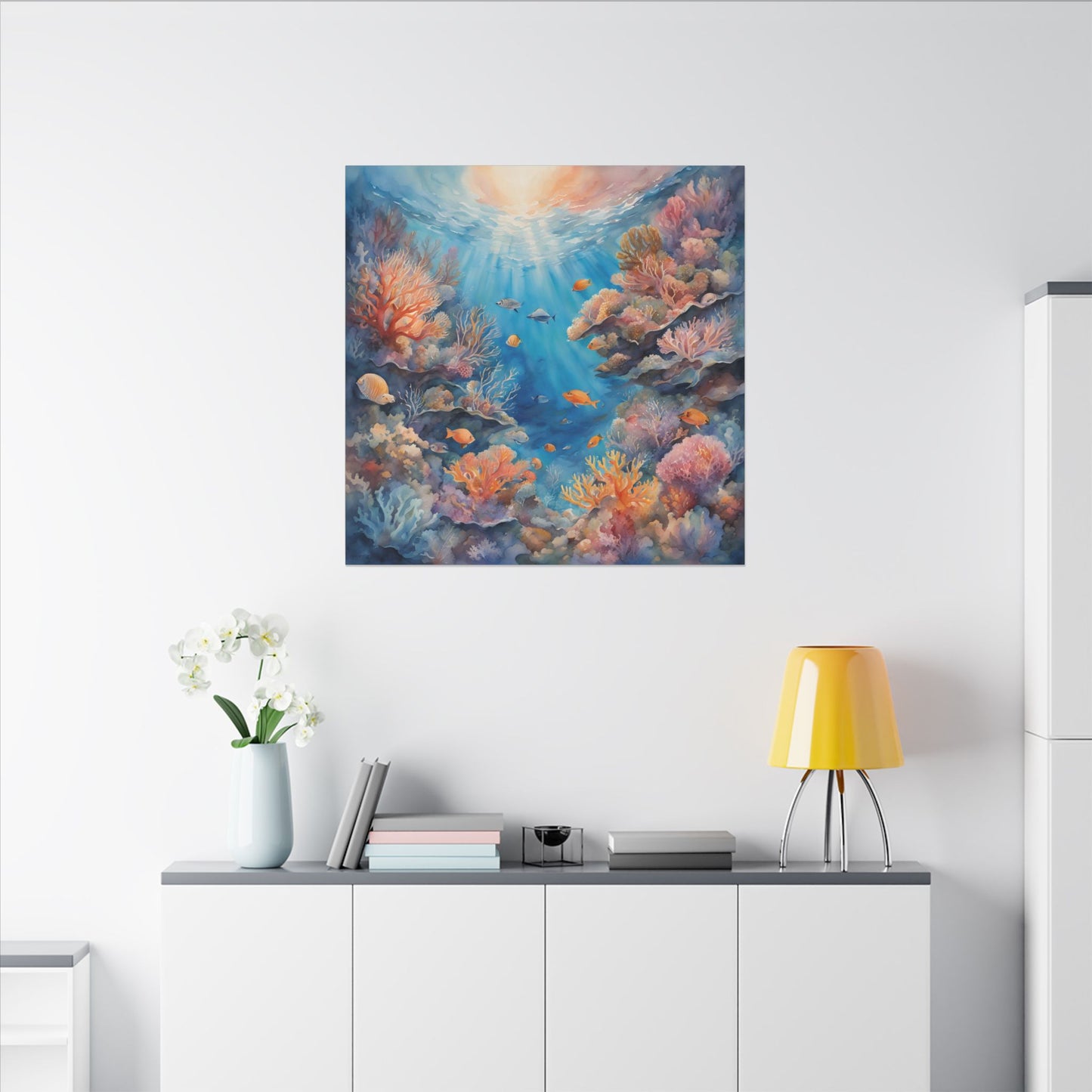 Matte Wall Canvas - Reef Life - Neptune's Nursery Collection