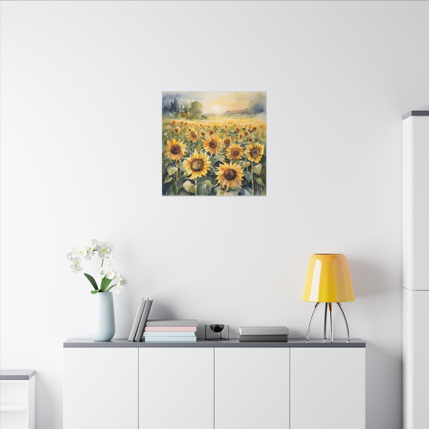 Matte Wall Canvas - Sunflower - Bloom and Grow Collection