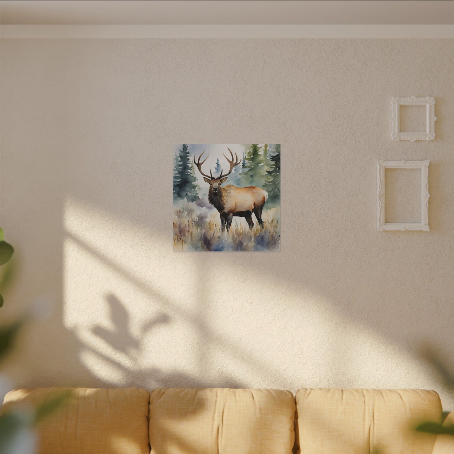 Matte Wall Canvas - Elk - The Great Outdoors Collection