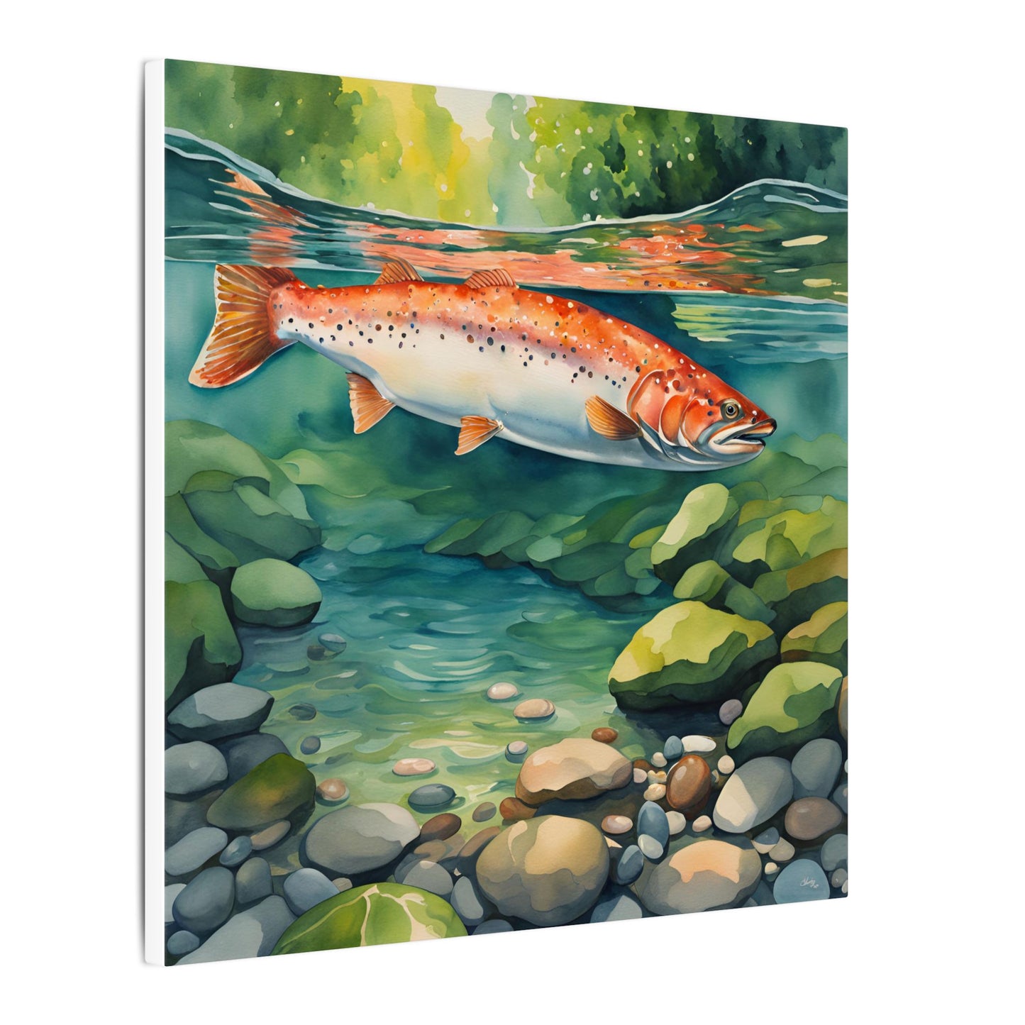 Matte Wall Canvas - Salmon - The Great Outdoors Collection