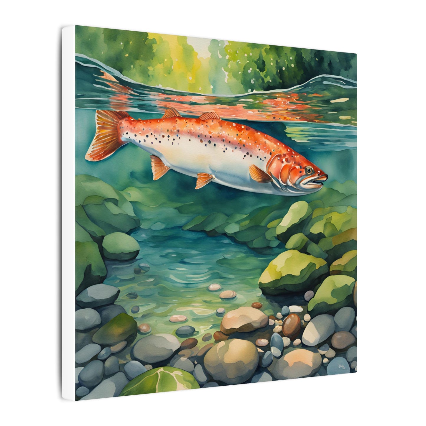 Matte Wall Canvas - Salmon - The Great Outdoors Collection