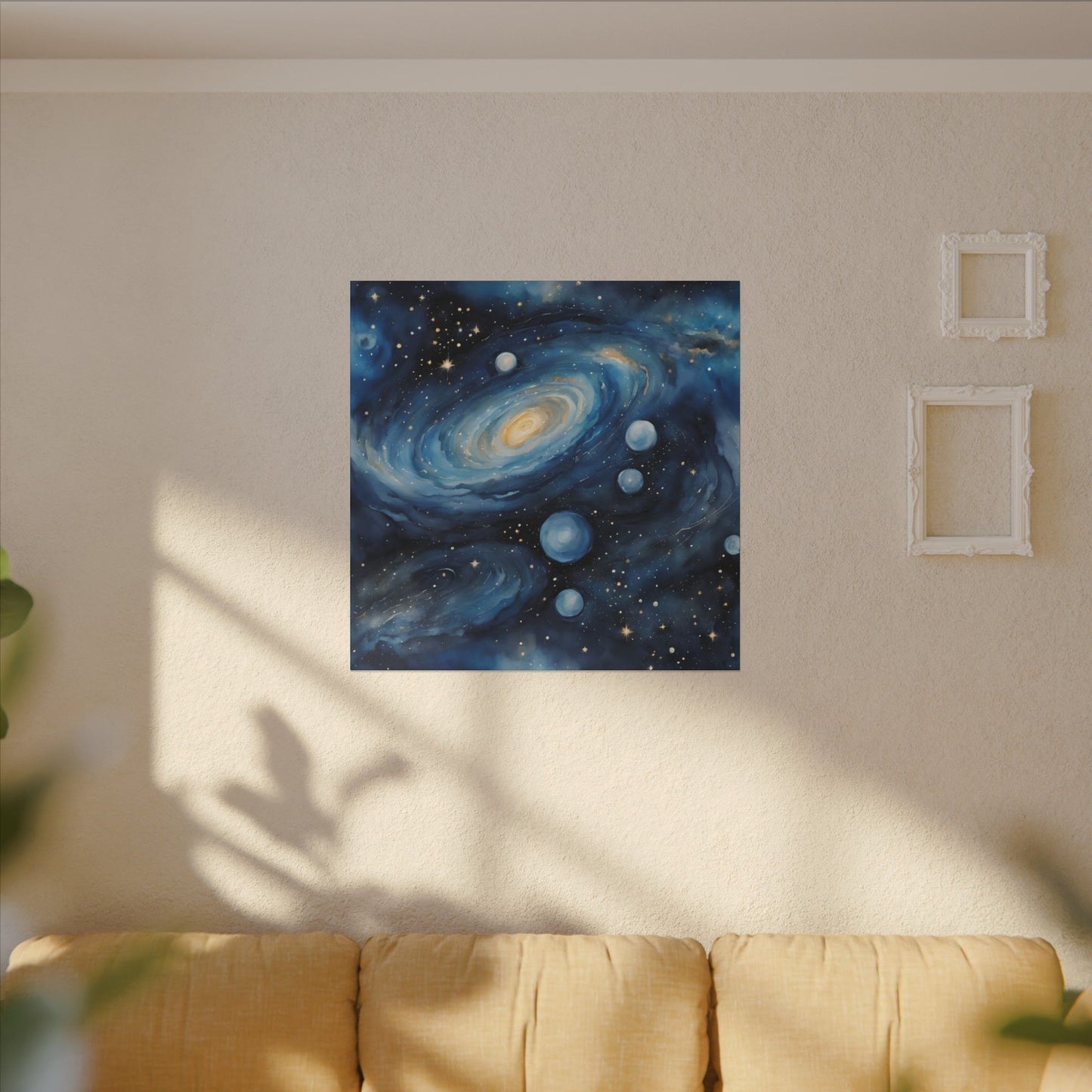 Matte Wall Canvas - Blue Galaxy - Beyond the Stars Collection