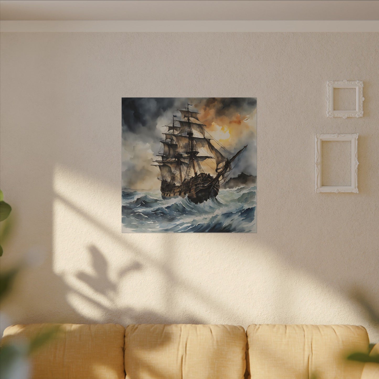 Matte Wall Canvas - Pirate Ship - Neptune's Nursery Collection